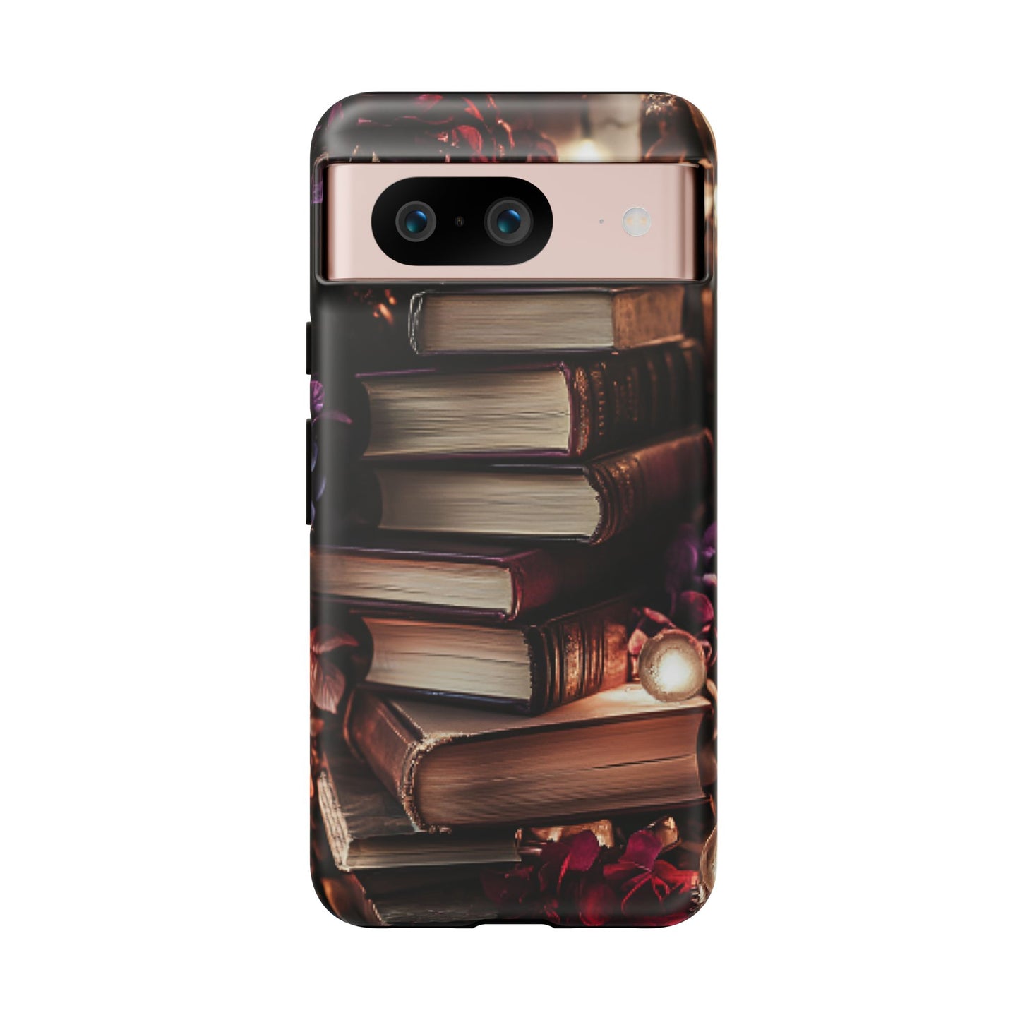 Book Lover Phone Case - Vintage Dark Academia Books - iPhone 16 15 14 13 12 11, Samsung Galaxy & Google Pixel Phone Covers