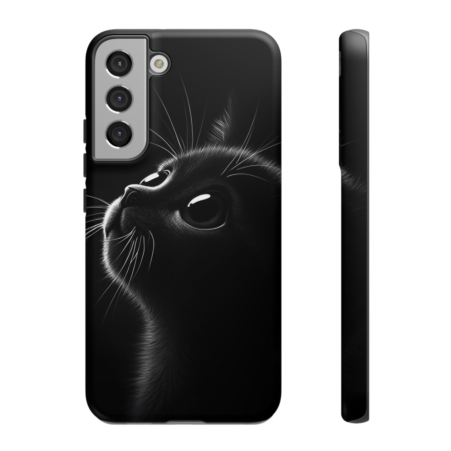 Cute Black Cat Phone Case - Cat Lover Phone Cases for iPhone 16 15 14 13 12 11, Samsung Galaxy & Google Pixel