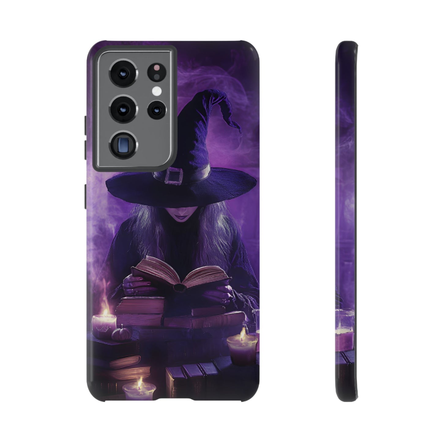 Witch Reading Book Phone Case - Witchy  Halloween Phone Cases - iPhone 16 15 14 13 12 11, Samsung Galaxy & Google Pixel Phone Covers