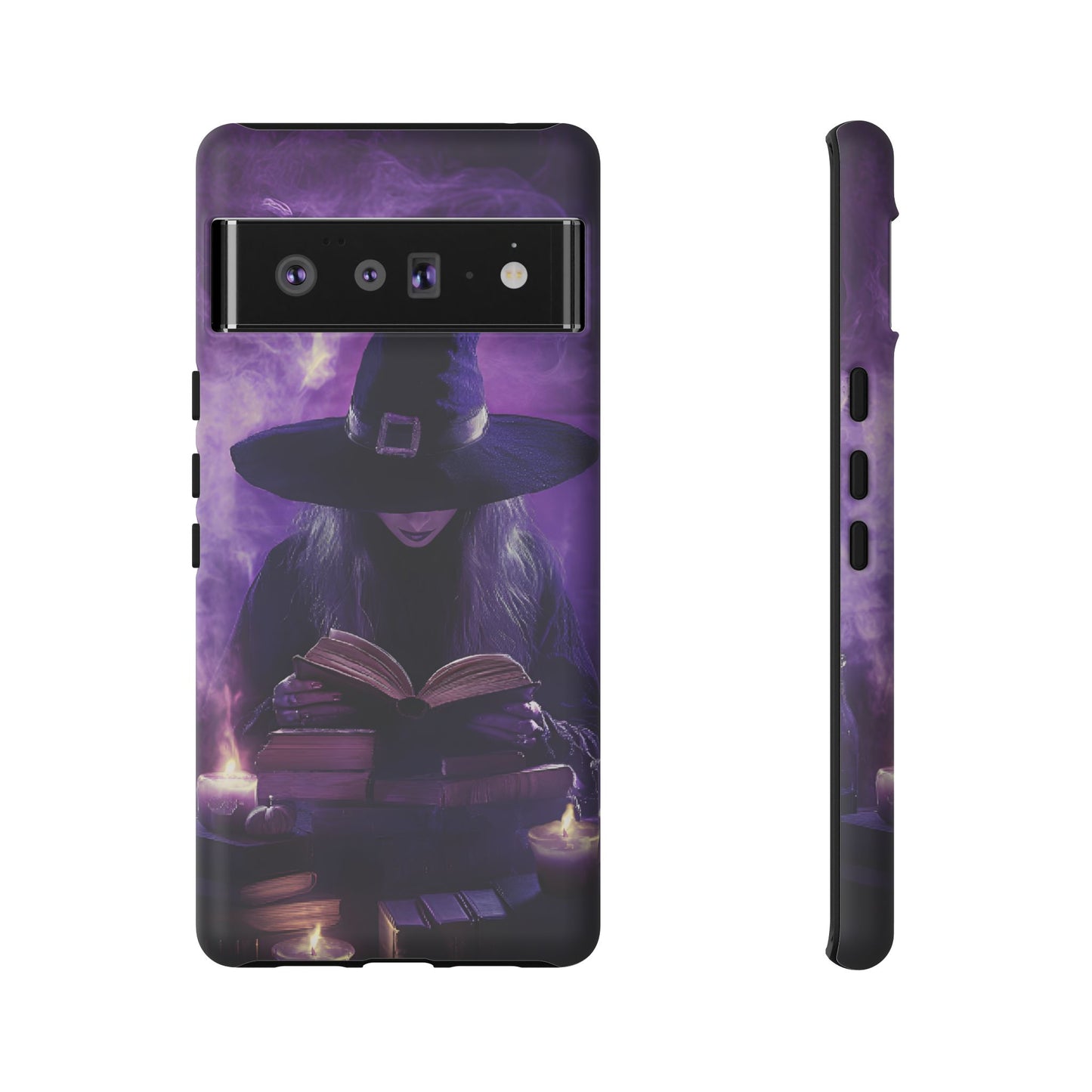 Witch Reading Book Phone Case - Witchy  Halloween Phone Cases for iPhone 16 15 14 13 12 11, Samsung Galaxy & Google Pixel