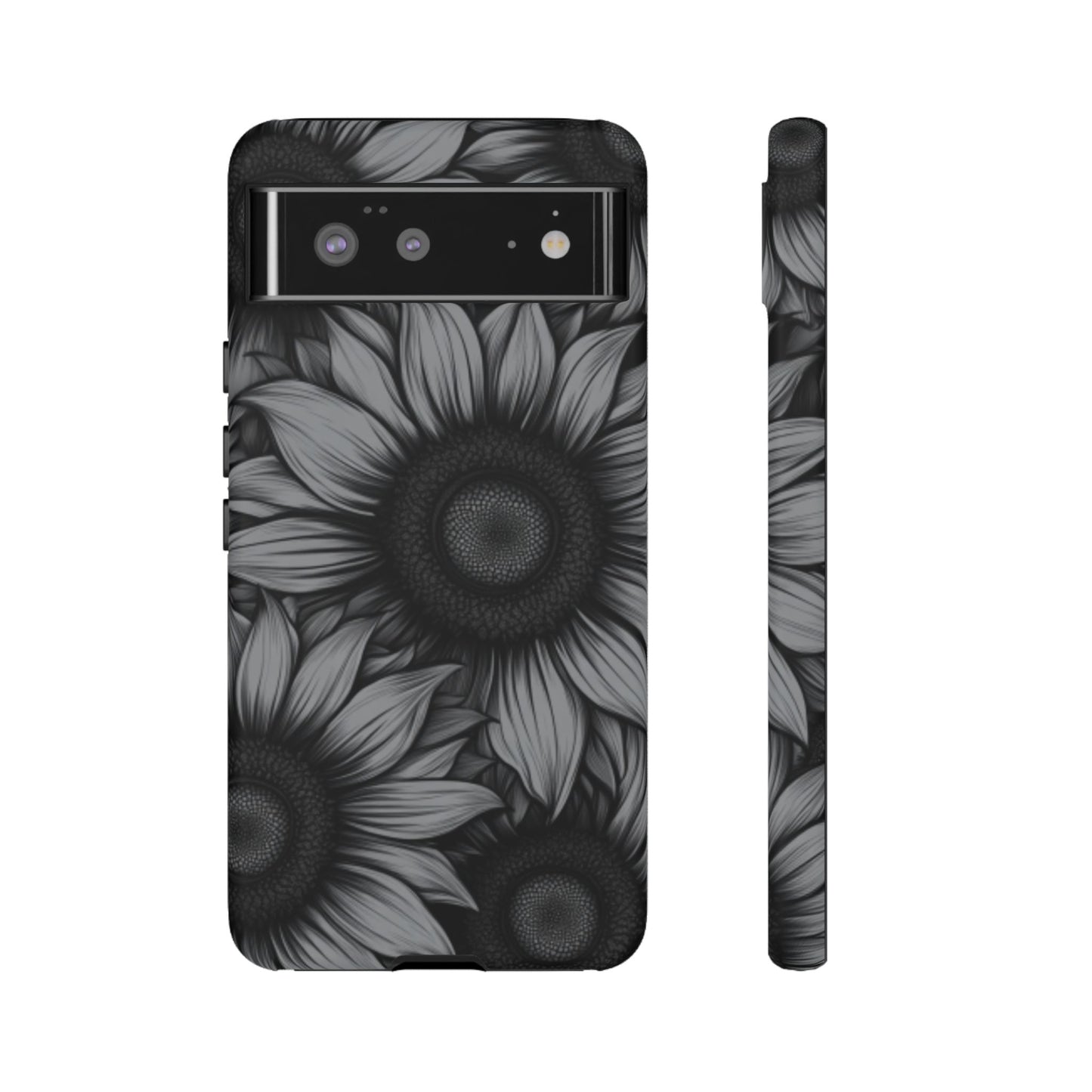 Sunflower Phone Case - Dark Gothic Floral Phone Cases for Phone 16 15 14 13 12 11, Samsung Galaxy & Google Pixel