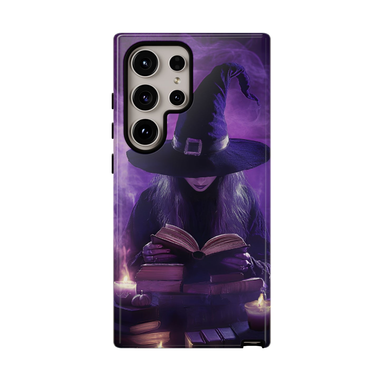 Witch Reading Book Phone Case - Witchy  Halloween Phone Cases - iPhone 16 15 14 13 12 11, Samsung Galaxy & Google Pixel Phone Covers