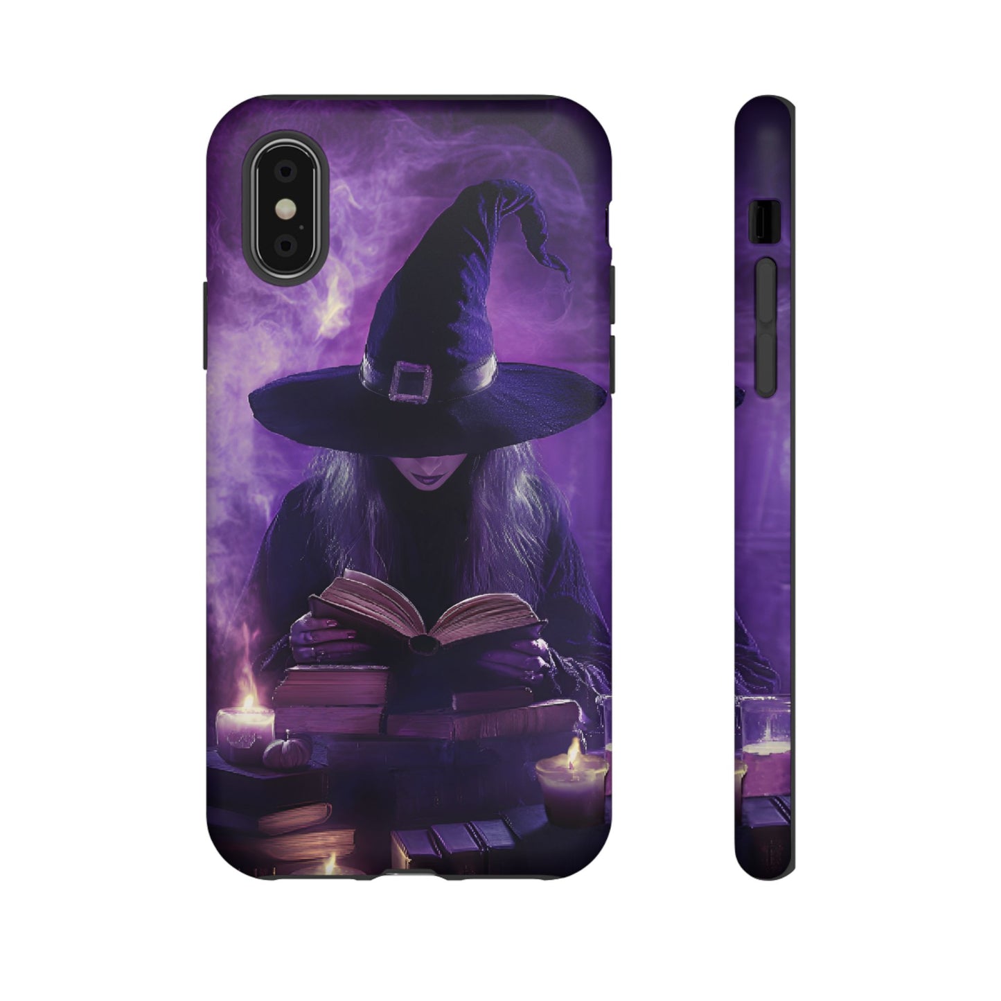 Witch Reading Book Phone Case - Witchy  Halloween Phone Cases for iPhone 16 15 14 13 12 11, Samsung Galaxy & Google Pixel