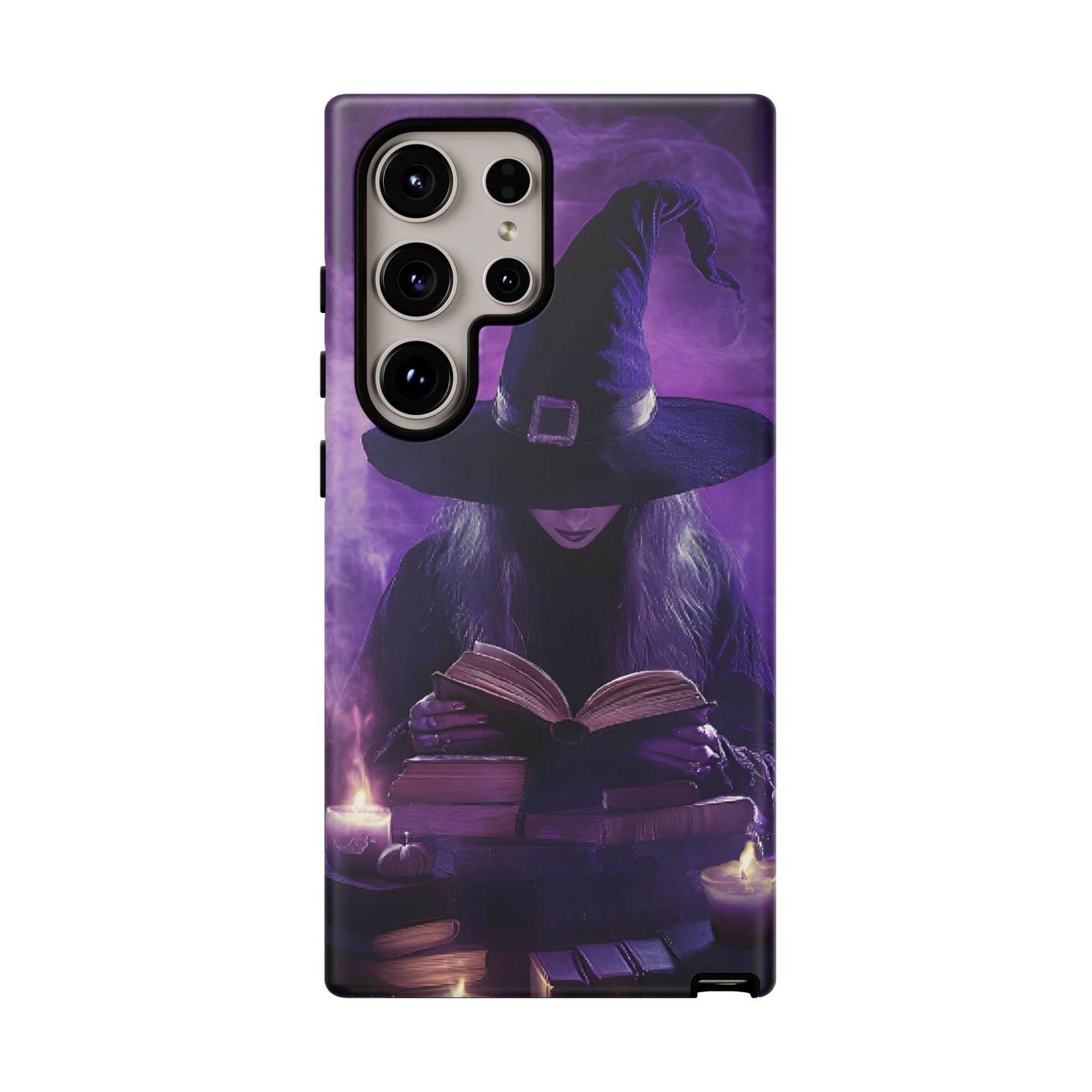 Witch Reading Book Phone Case - Witchy  Halloween Phone Cases for iPhone 16 15 14 13 12 11, Samsung Galaxy & Google Pixel