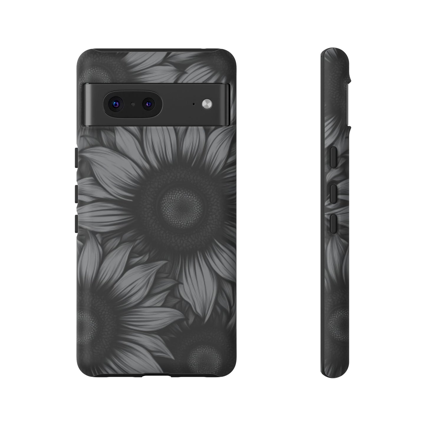 Sunflower Phone Case - Dark Gothic Floral Phone Cases for Phone 16 15 14 13 12 11, Samsung Galaxy & Google Pixel