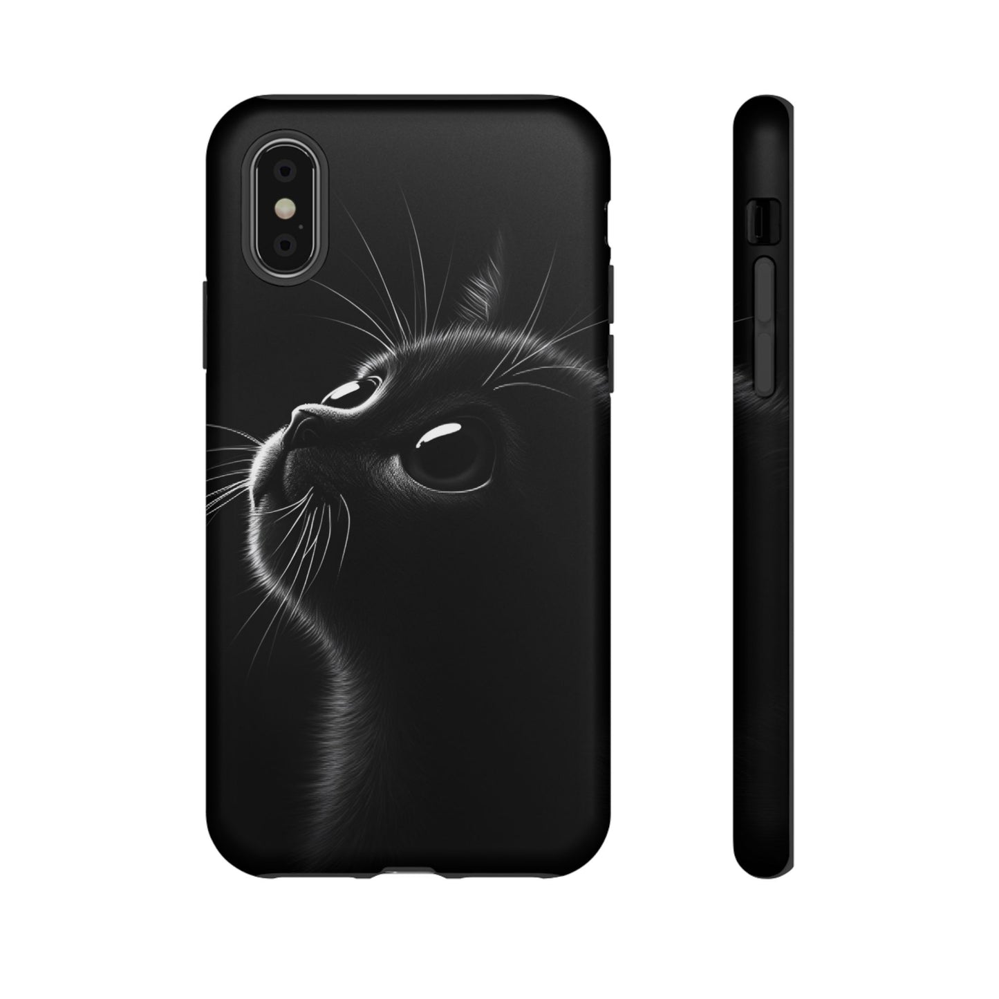 Cute Black Cat Phone Case - Cat Lover Phone Cases - iPhone 16 15 14 13 12 11, Samsung Galaxy & Google Pixel Phone Covers