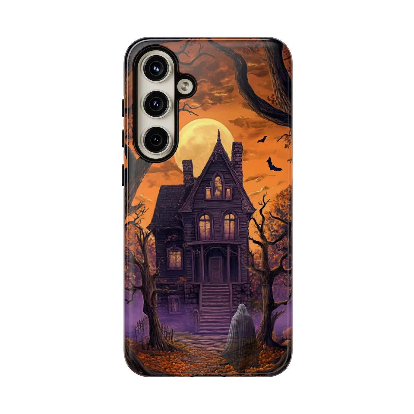 Halloween Haunted Mansion and Ghost Phone Case - Spooky Season Phone Cases - iPhone 16 15 14 13 12 11, Samsung Galaxy & Google Pixel Phone Covers