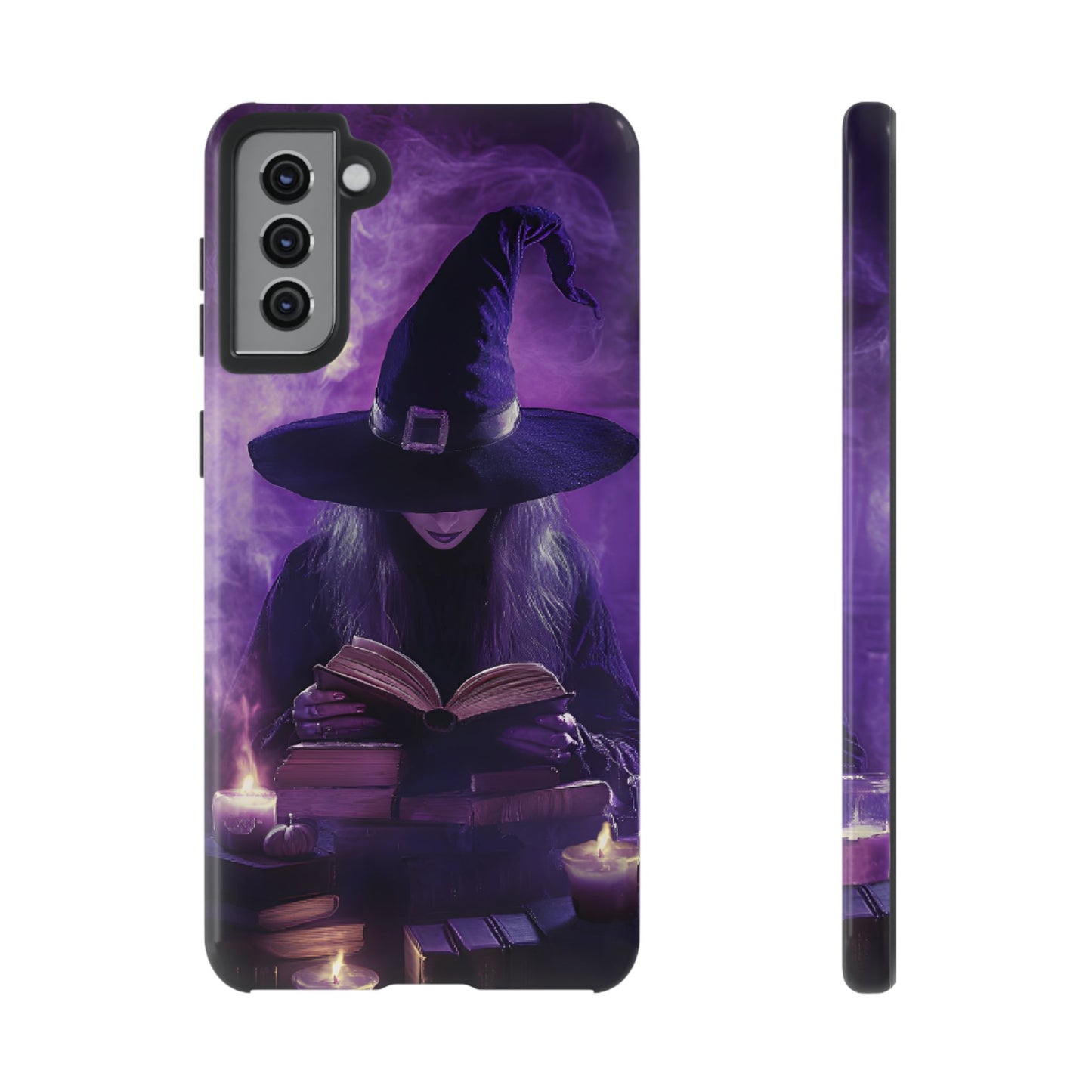 Witch Reading Book Phone Case - Witchy  Halloween Phone Cases for iPhone 16 15 14 13 12 11, Samsung Galaxy & Google Pixel