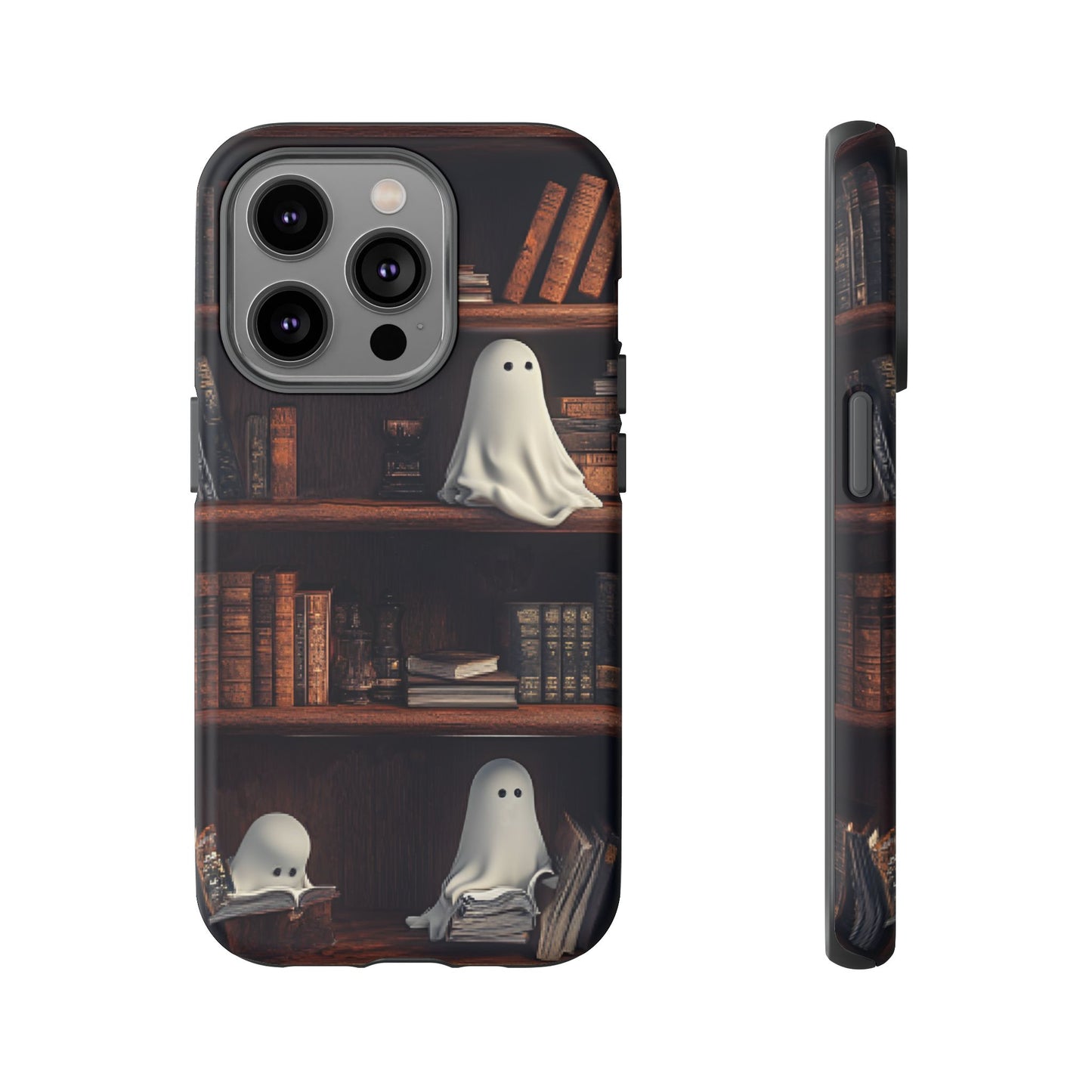 Bookish Ghost Phone Case for iPhone 16 15 14 13 12 11, Samsung Galaxy & Google Pixel