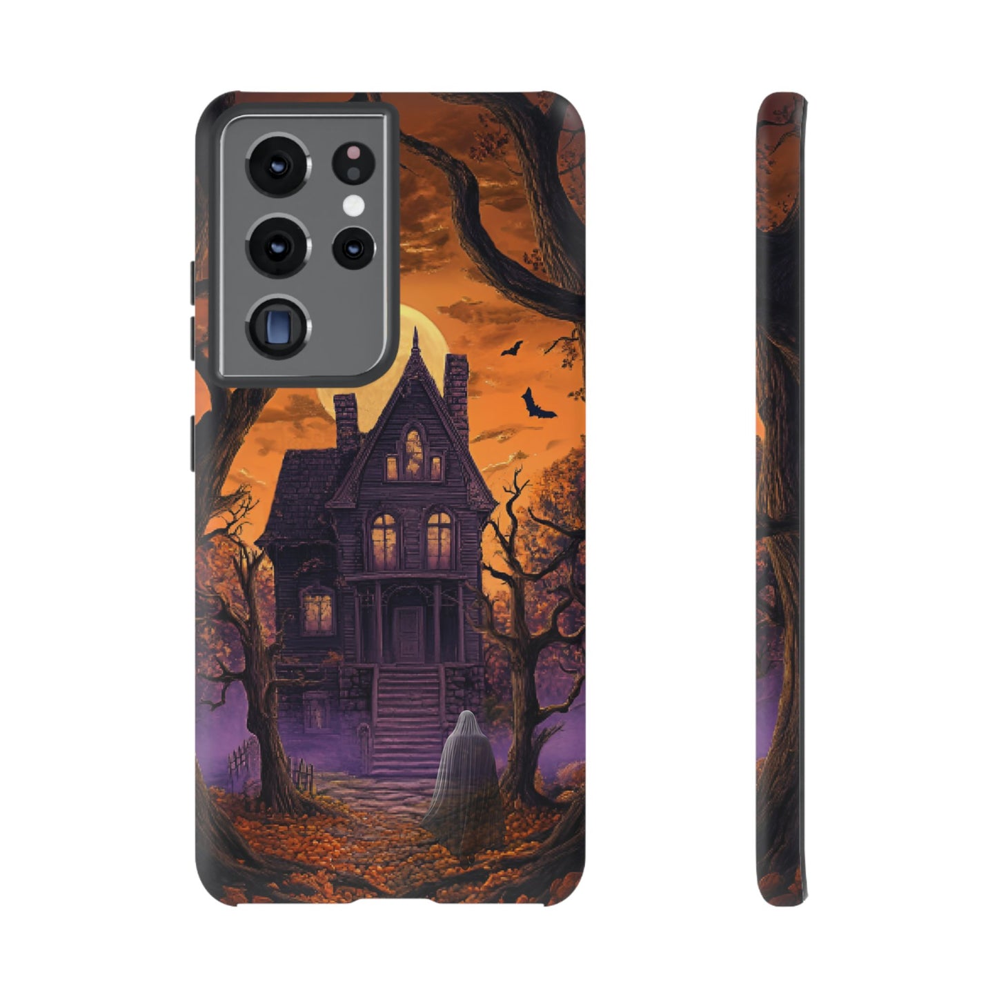 Halloween Haunted Mansion and Ghost Phone Case - Spooky Season Phone Cases - iPhone 16 15 14 13 12 11, Samsung Galaxy & Google Pixel Phone Covers