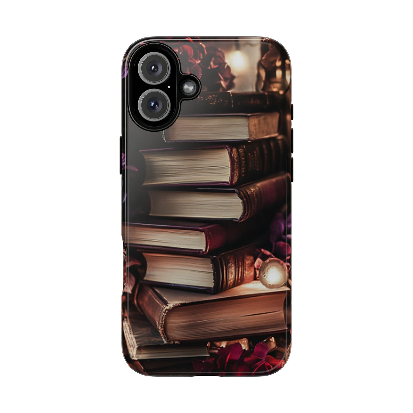 Book Lover Phone Case - Vintage Dark Academia Books - iPhone 16 15 14 13 12 11, Samsung Galaxy & Google Pixel Phone Covers