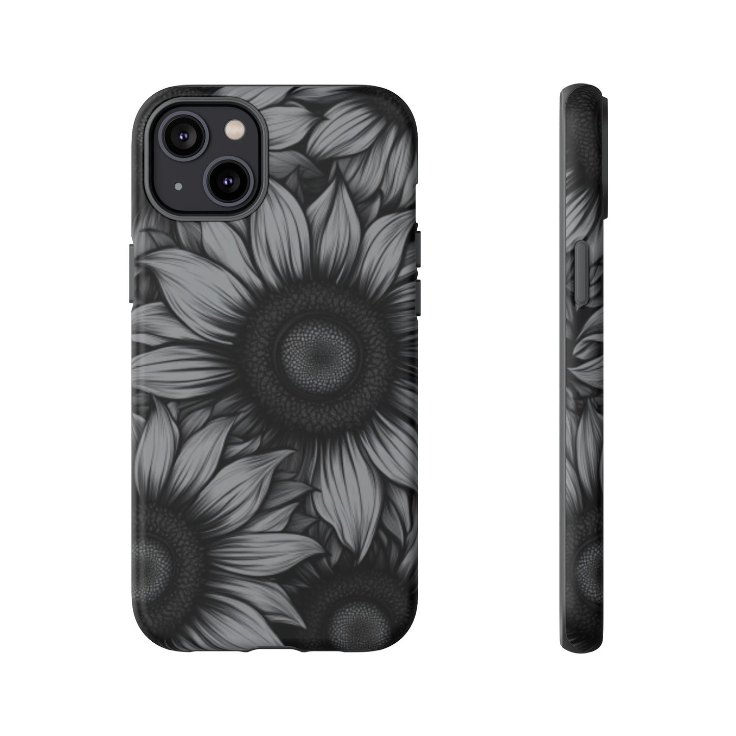 Sunflower Phone Case - Dark Gothic Floral Phone Cases for Phone 16 15 14 13 12 11, Samsung Galaxy & Google Pixel