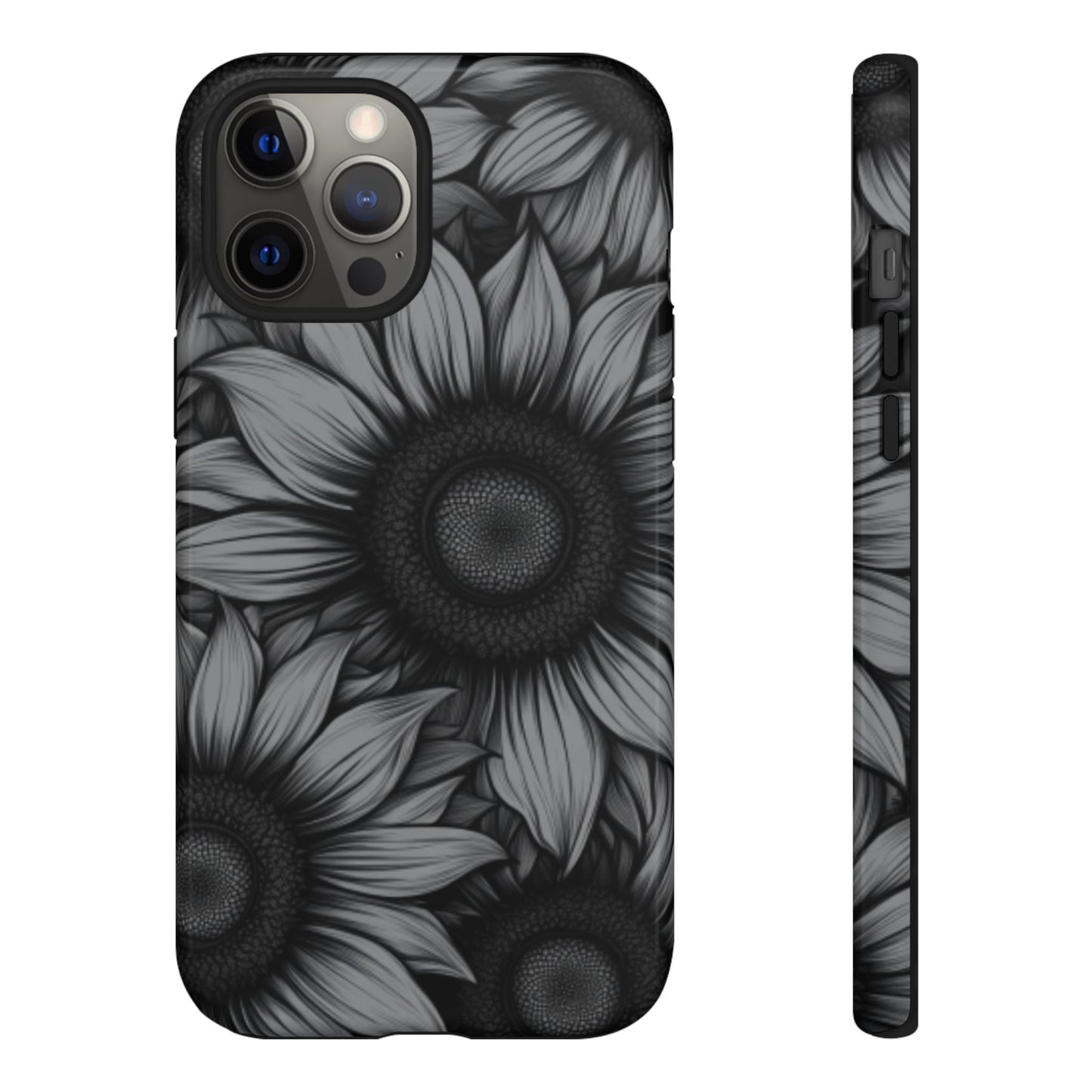 Sunflower Phone Case - Dark Gothic Floral Phone Cases for Phone 16 15 14 13 12 11, Samsung Galaxy & Google Pixel