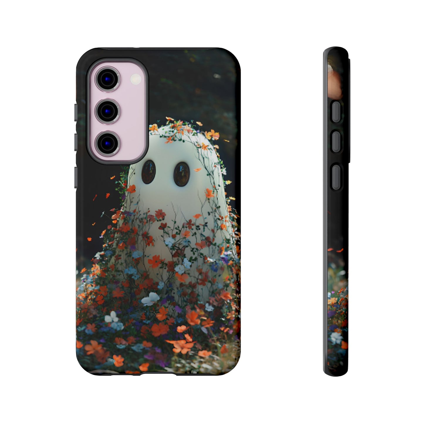 Floral Ghost Phone Case - iPhone 16 15 14 13 12 11, Samsung Galaxy & Google Pixel Phone Covers