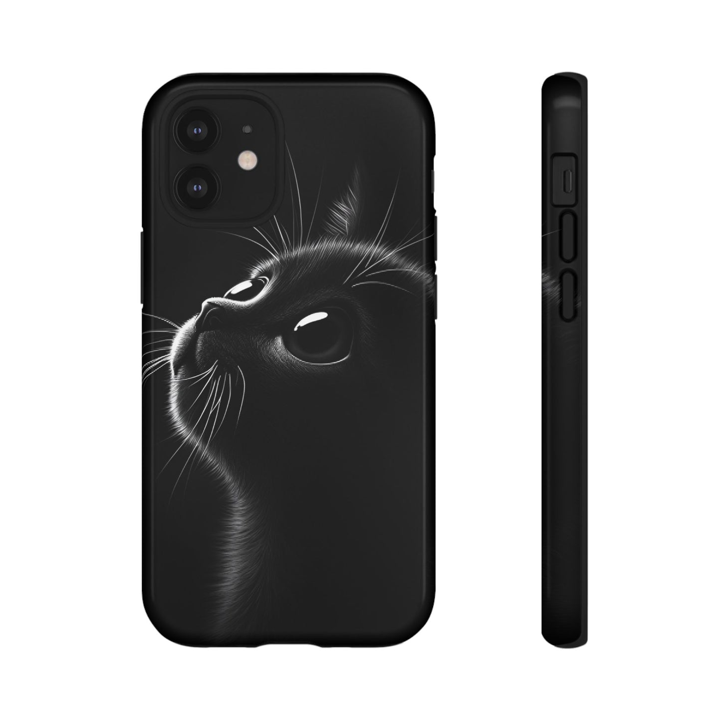 Cute Black Cat Phone Case - Cat Lover Phone Cases for iPhone 16 15 14 13 12 11, Samsung Galaxy & Google Pixel