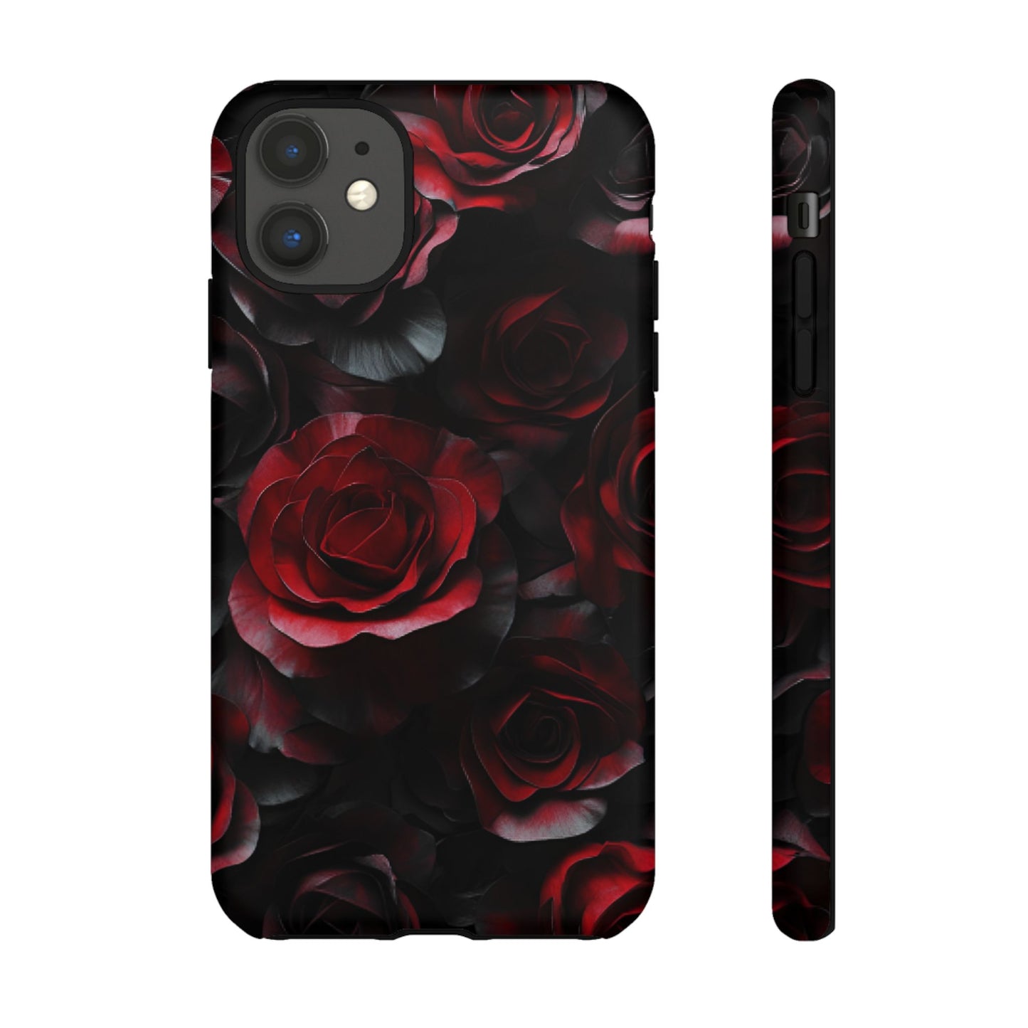 Dark Rose Flower Phone Case - Gothic Floral Phone Cases - iPhone 16 15 14 13 12 11, Samsung Galaxy & Google Pixel Phone Covers