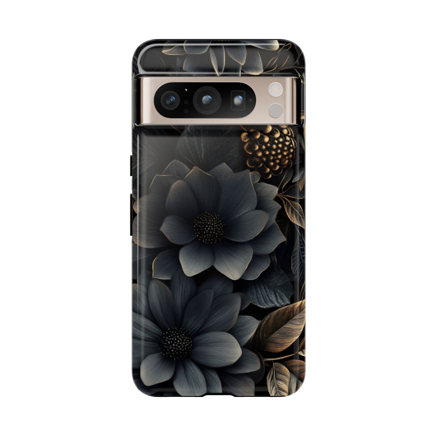 Dark Flower Phone Case - iPhone 16 15 14 13 12 11, Samsung Galaxy & Google Pixel Phone Covers