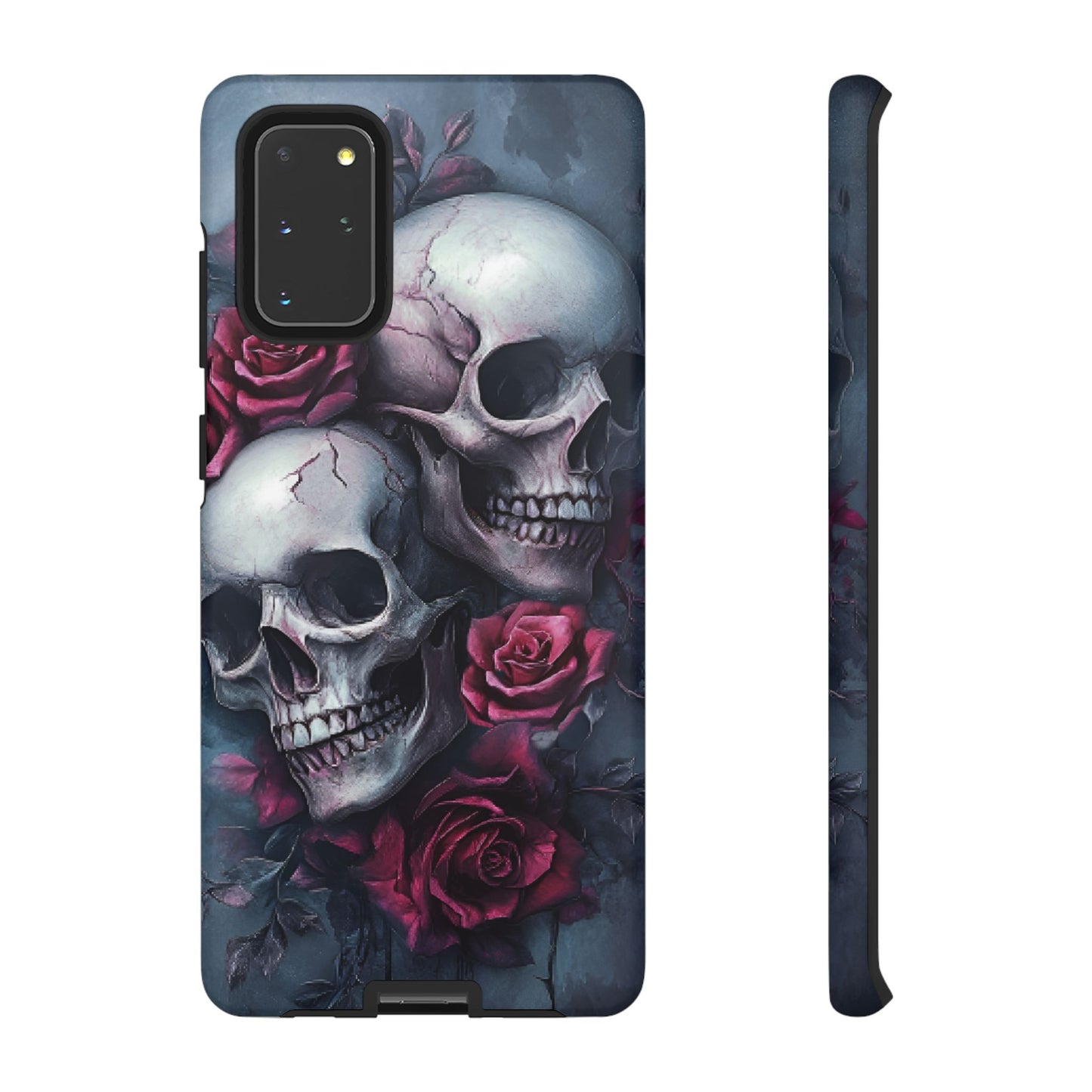 Skulls and Roses Phone Case - Gothic Dark Romance Phone Cases - iPhone 16 15 14 13 12 11, Samsung Galaxy & Google Pixel Phone Covers