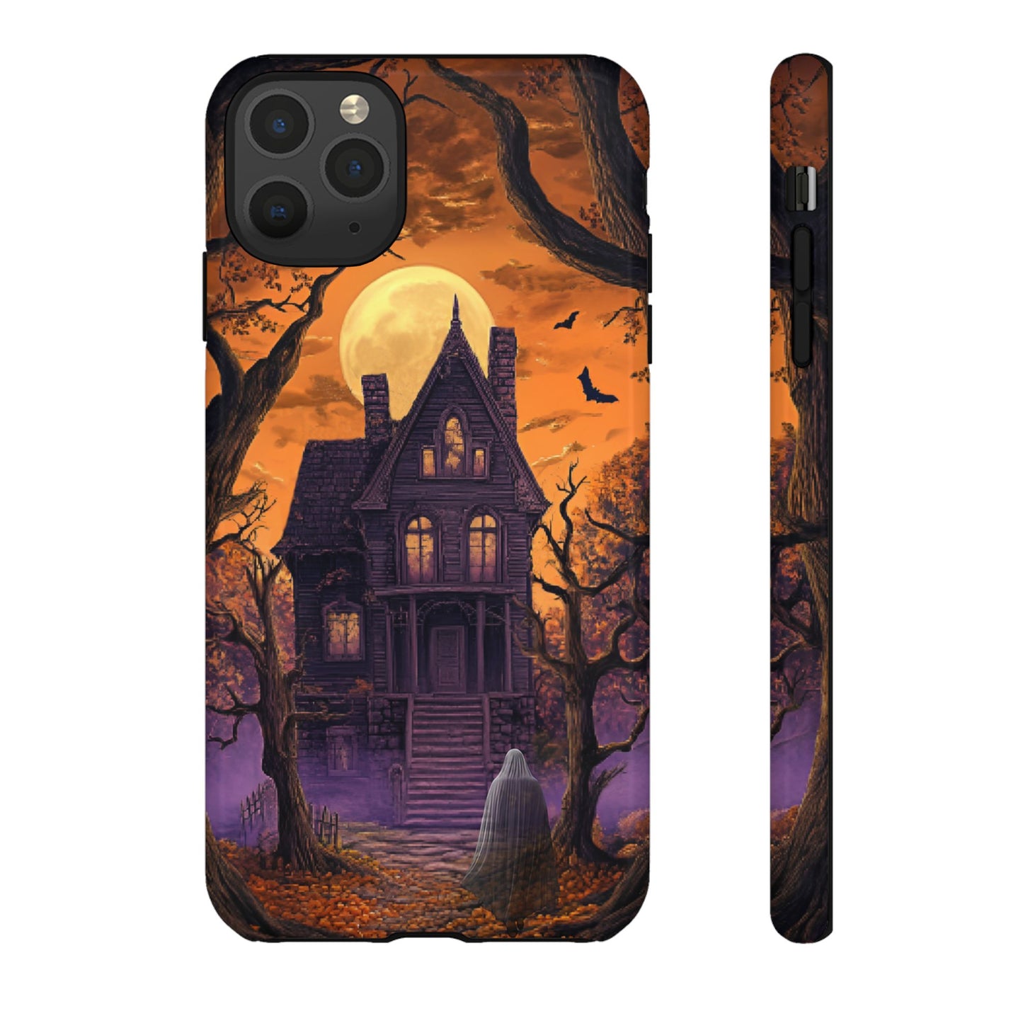 Halloween Haunted Mansion and Ghost Phone Case - Spooky Season Phone Cases - iPhone 16 15 14 13 12 11, Samsung Galaxy & Google Pixel Phone Covers