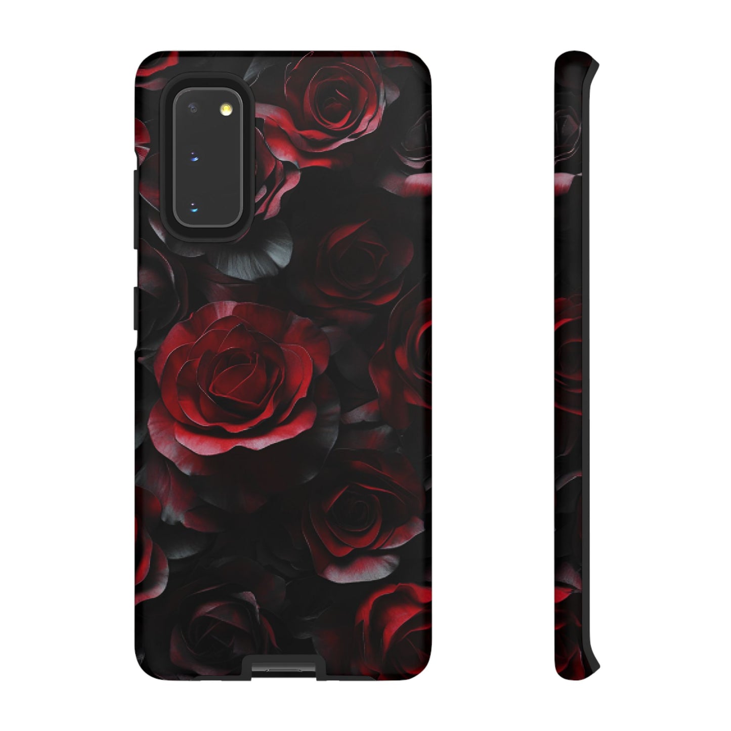 Dark Rose Flower Phone Case - Gothic Floral Phone Cases for iPhone 16 15 14 13 12 11, Samsung Galaxy & Google Pixel