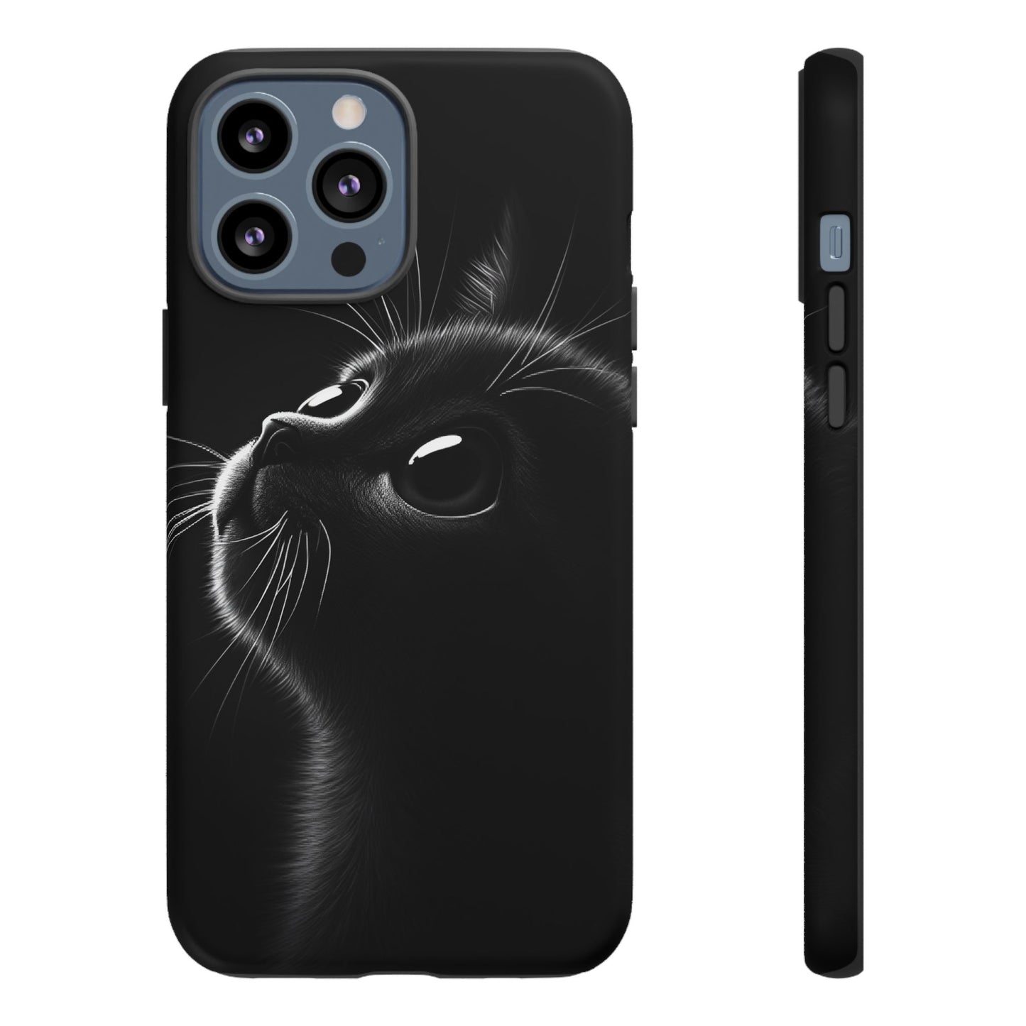 Cute Black Cat Phone Case - Cat Lover Phone Cases for iPhone 16 15 14 13 12 11, Samsung Galaxy & Google Pixel