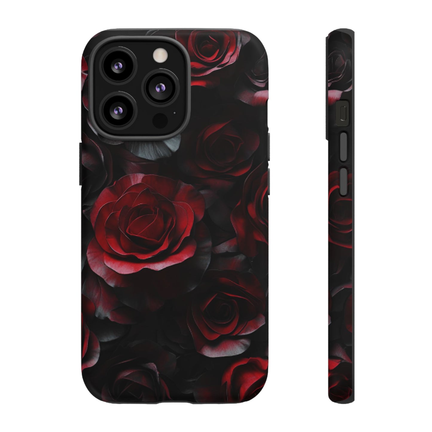 Dark Rose Flower Phone Case - Gothic Floral Phone Cases - iPhone 16 15 14 13 12 11, Samsung Galaxy & Google Pixel Phone Covers