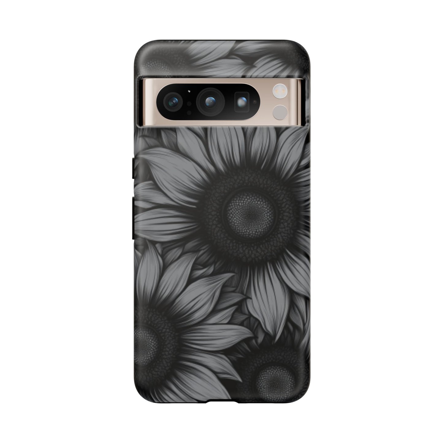 Sunflower Phone Case - Dark Gothic Floral Phone Cases - Phone 16 15 14 13 12 11, Samsung Galaxy & Google Pixel Phone Covers