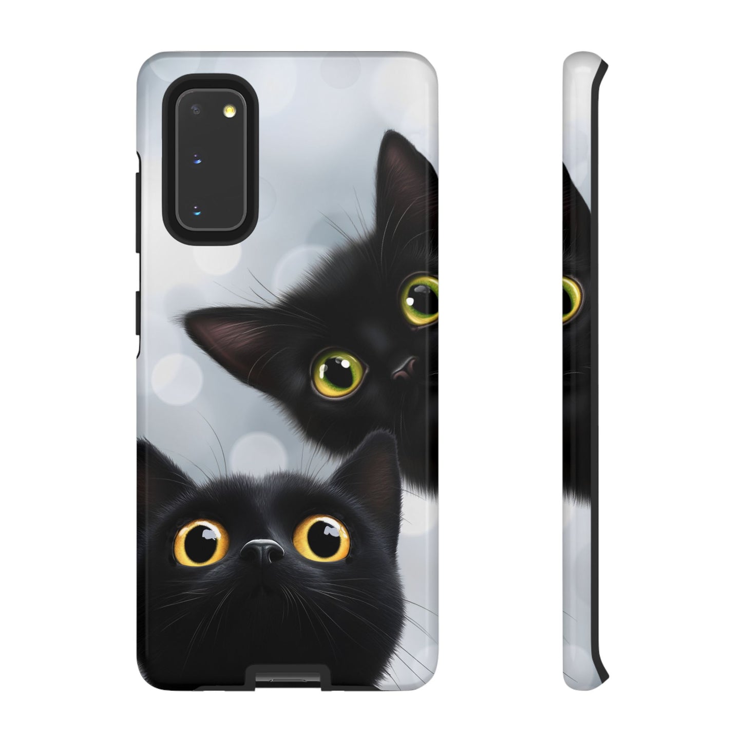 Cat Phone Case - Cute Black Cats Phone Cases for iPhone 16 15 14 13 12 11, Samsung Galaxy & Google Pixel