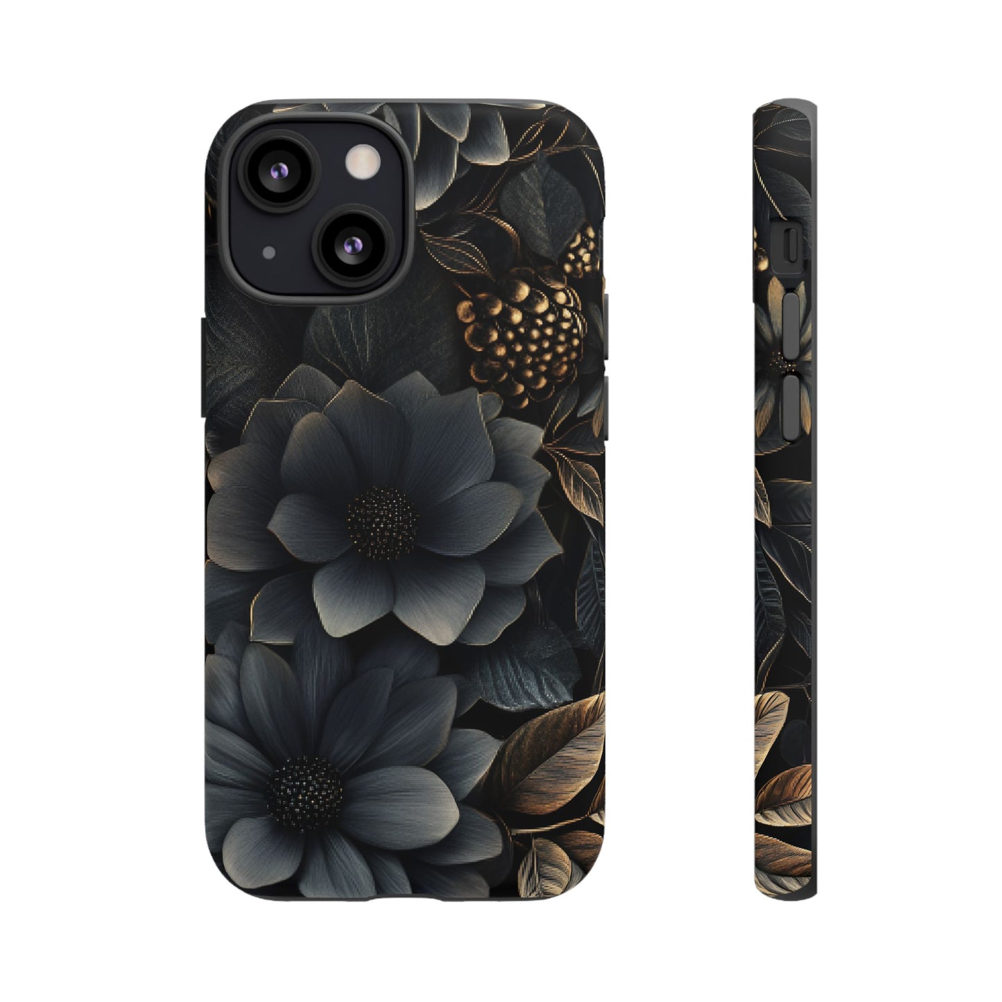 Dark Flower Phone Case - iPhone 16 15 14 13 12 11, Samsung Galaxy & Google Pixel Phone Covers