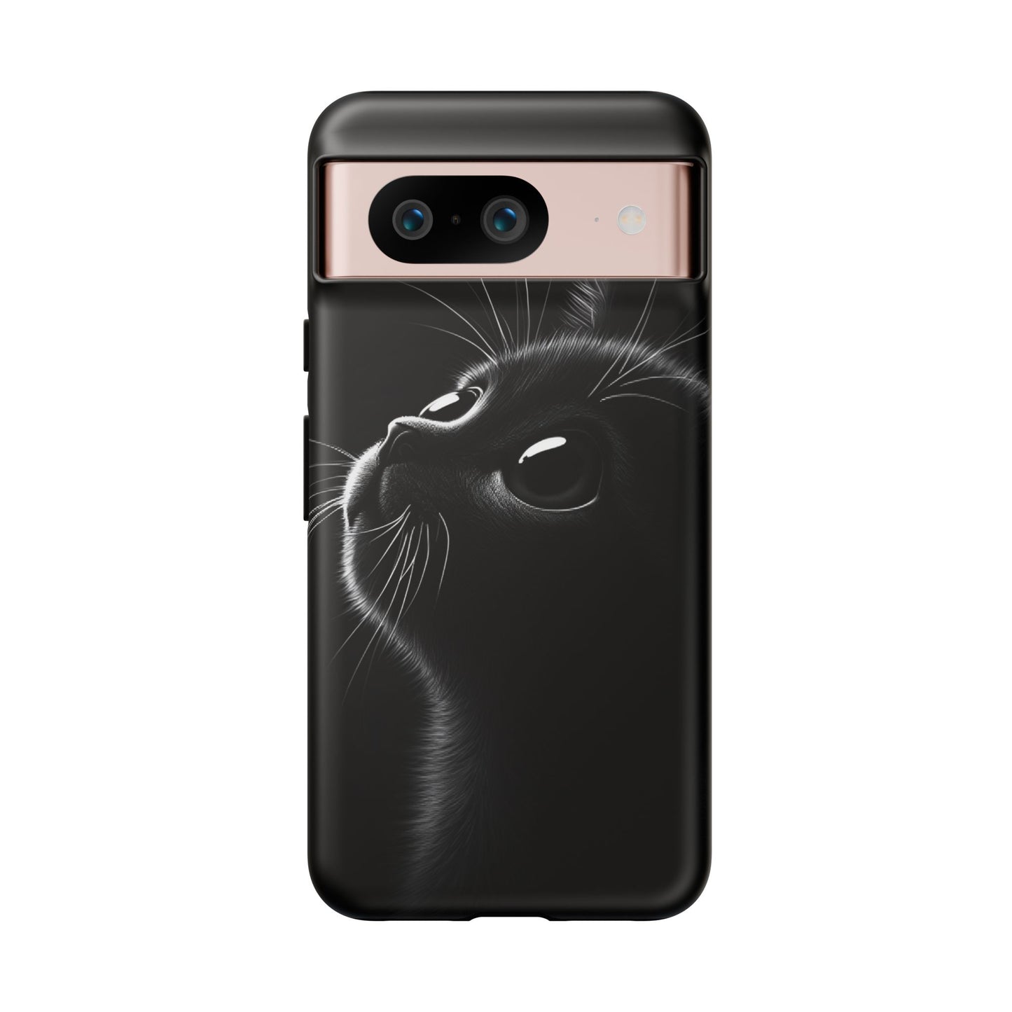 Cute Black Cat Phone Case - Cat Lover Phone Cases for iPhone 16 15 14 13 12 11, Samsung Galaxy & Google Pixel