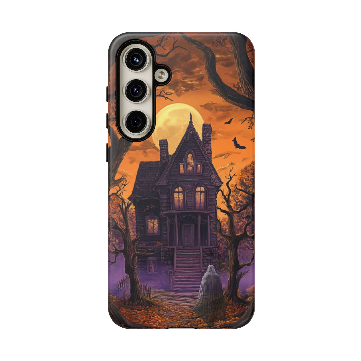 Halloween Haunted Mansion and Ghost Phone Case - Spooky Season Phone Cases - iPhone 16 15 14 13 12 11, Samsung Galaxy & Google Pixel Phone Covers