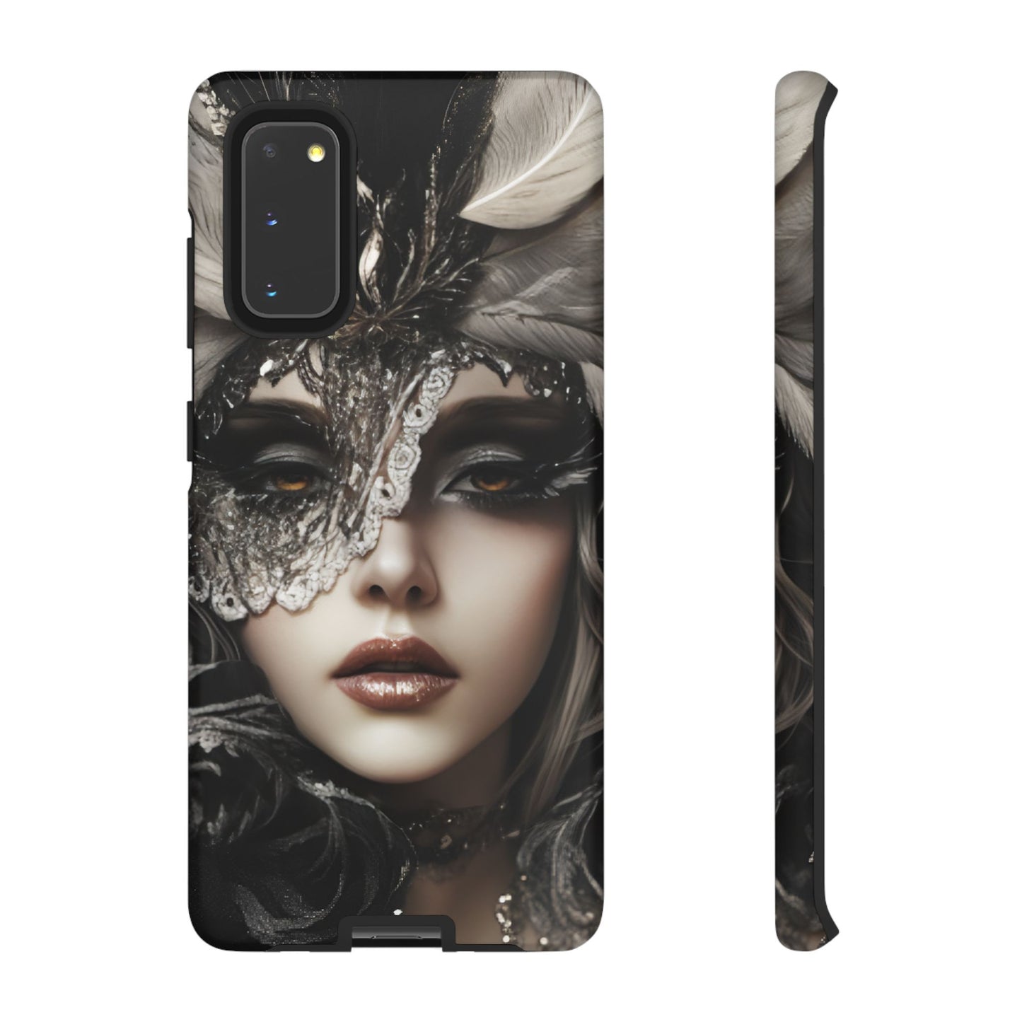 Goth Phone Case with Aesthetic Woman - iPhone 16 15 14 13 12 11, Samsung Galaxy & Google Pixel Phone Covers