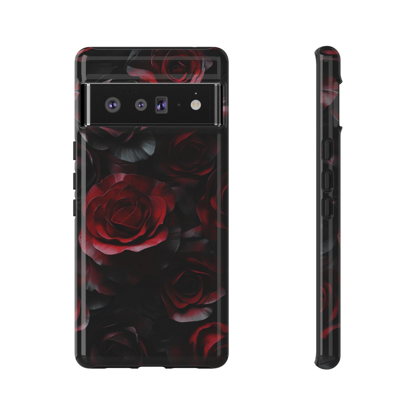 Dark Rose Flower Phone Case - Gothic Floral Phone Cases - iPhone 16 15 14 13 12 11, Samsung Galaxy & Google Pixel Phone Covers