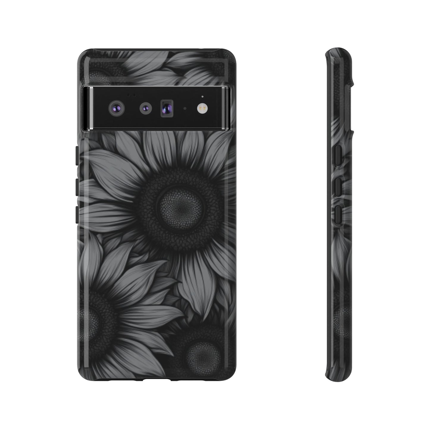 Sunflower Phone Case - Dark Gothic Floral Phone Cases - Phone 16 15 14 13 12 11, Samsung Galaxy & Google Pixel Phone Covers