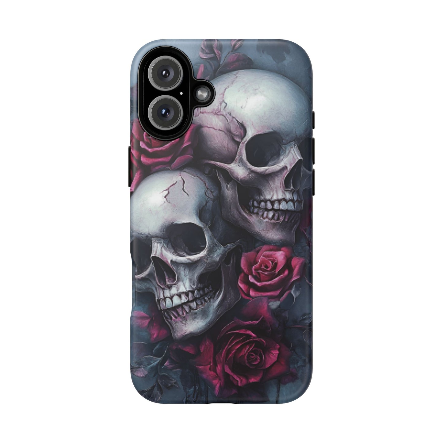 Skulls and Roses Phone Case - Gothic Dark Romance Phone Cases - iPhone 16 15 14 13 12 11, Samsung Galaxy & Google Pixel Phone Covers