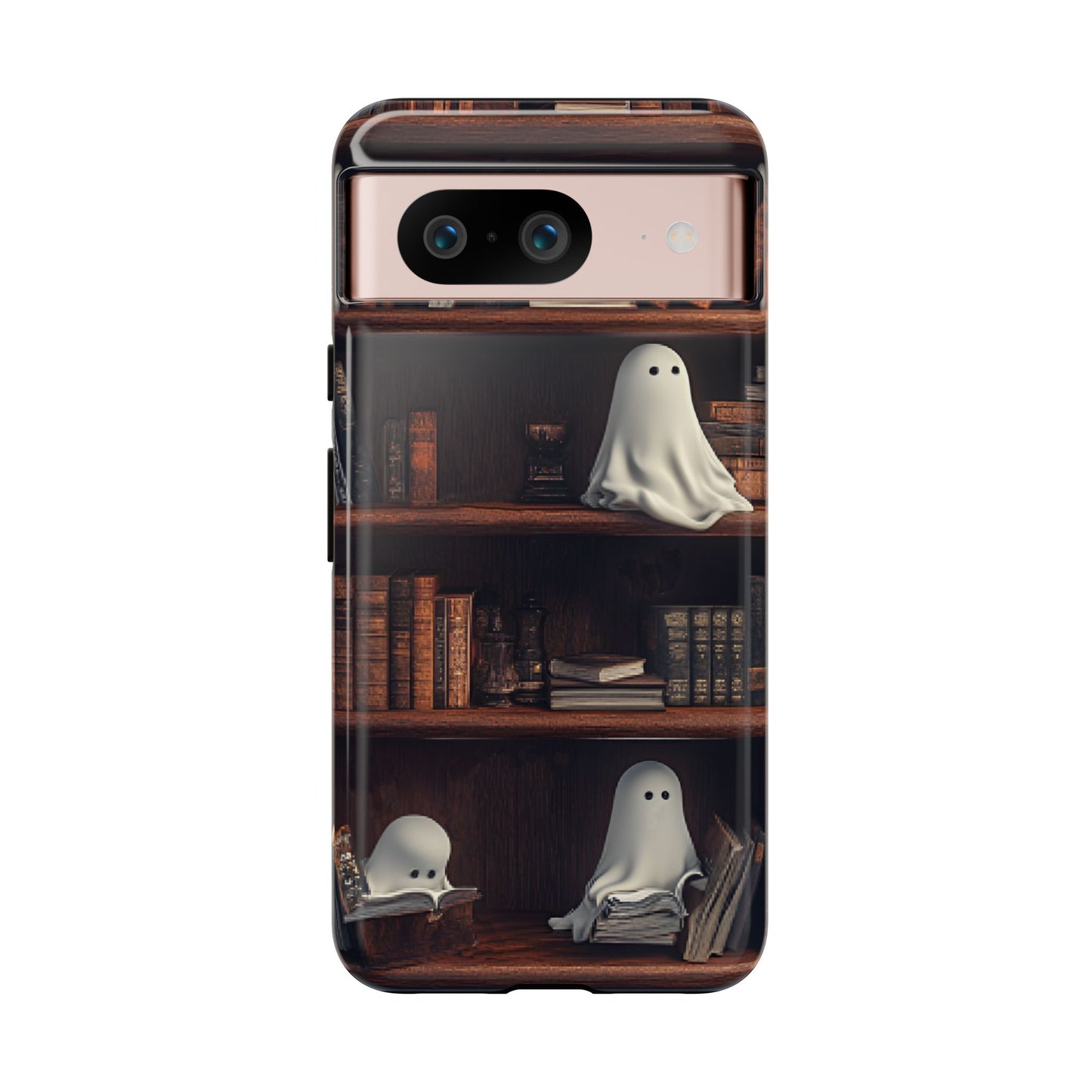 Bookish Ghost Phone Case - iPhone 16 15 14 13 12 11, Samsung Galaxy & Google Pixel Phone Covers