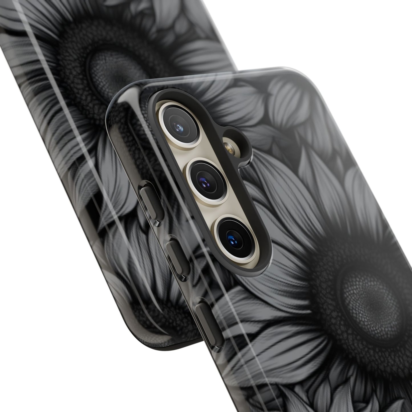 Sunflower Phone Case - Dark Gothic Floral Phone Cases - Phone 16 15 14 13 12 11, Samsung Galaxy & Google Pixel Phone Covers