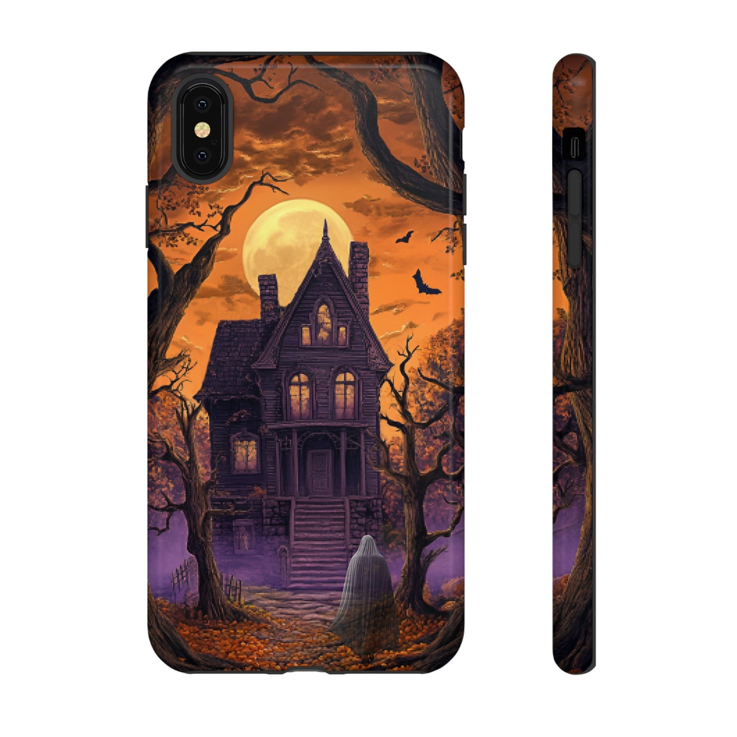 Halloween Haunted Mansion and Ghost Phone Case - Spooky Season Phone Cases - iPhone 16 15 14 13 12 11, Samsung Galaxy & Google Pixel Phone Covers