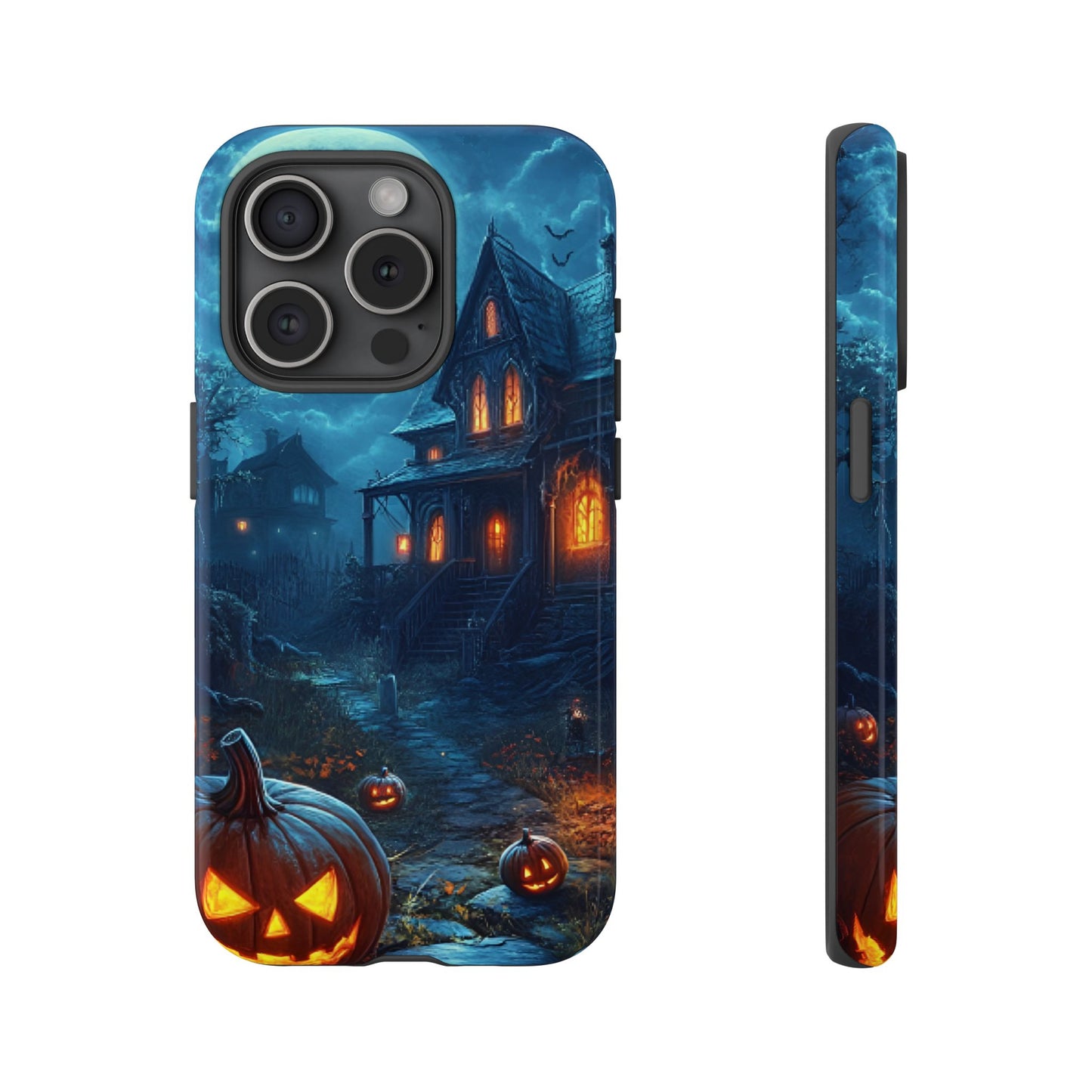 Halloween Haunted  House Phone Case - Spooky & Scary Phone Cases - iPhone 16 15 14 13 12 11, Samsung Galaxy & Google Pixel Phone Covers