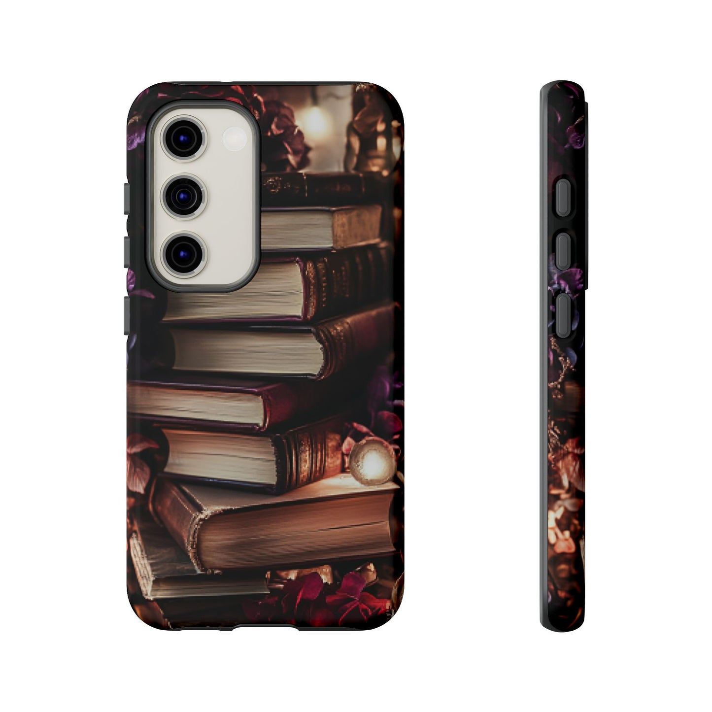 Book Lover Phone Case - Vintage Dark Academia Books - iPhone 16 15 14 13 12 11, Samsung Galaxy & Google Pixel Phone Covers