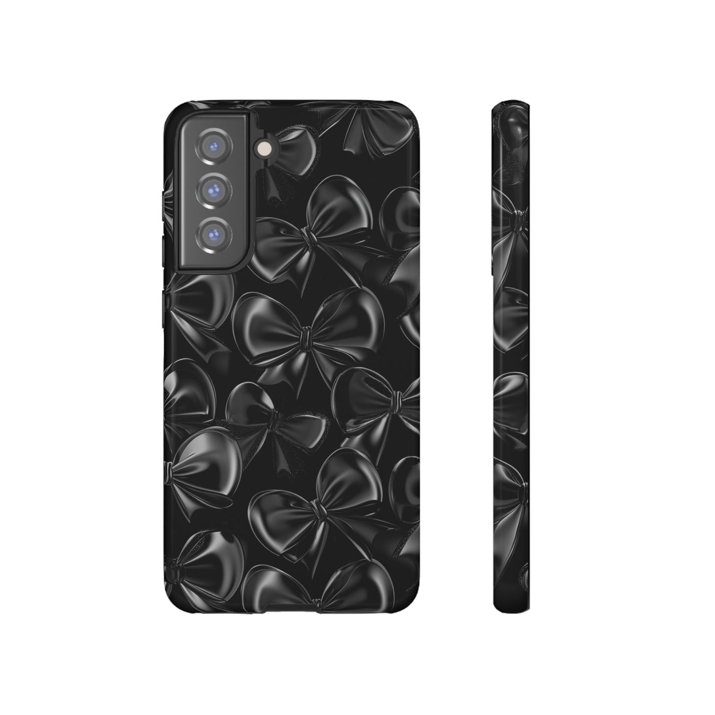 Black Bow Phone Case - Gothic Dark Coquette Phone Cover for iPhone 16 15 14 13 12 11, Samsung Galaxy & Google Pixel