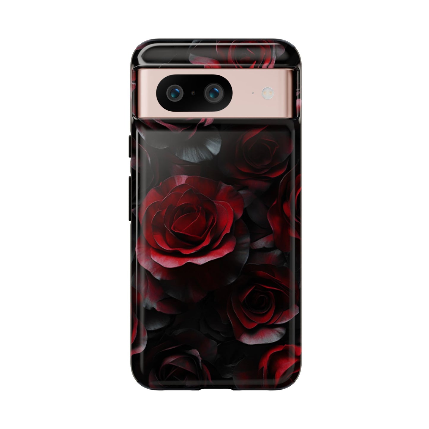 Dark Rose Flower Phone Case - Gothic Floral Phone Cases for iPhone 16 15 14 13 12 11, Samsung Galaxy & Google Pixel