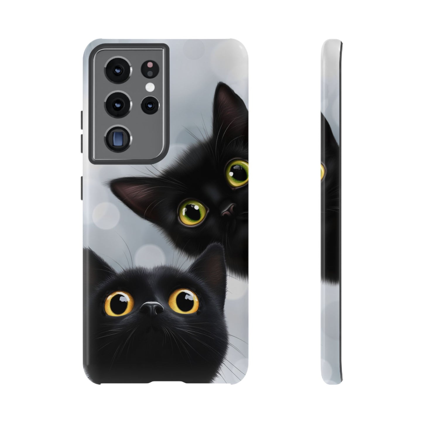 Cat Phone Case - Cute Black Cats Phone Cases - iPhone 16 15 14 13 12 11, Samsung Galaxy & Google Pixel Phone Covers