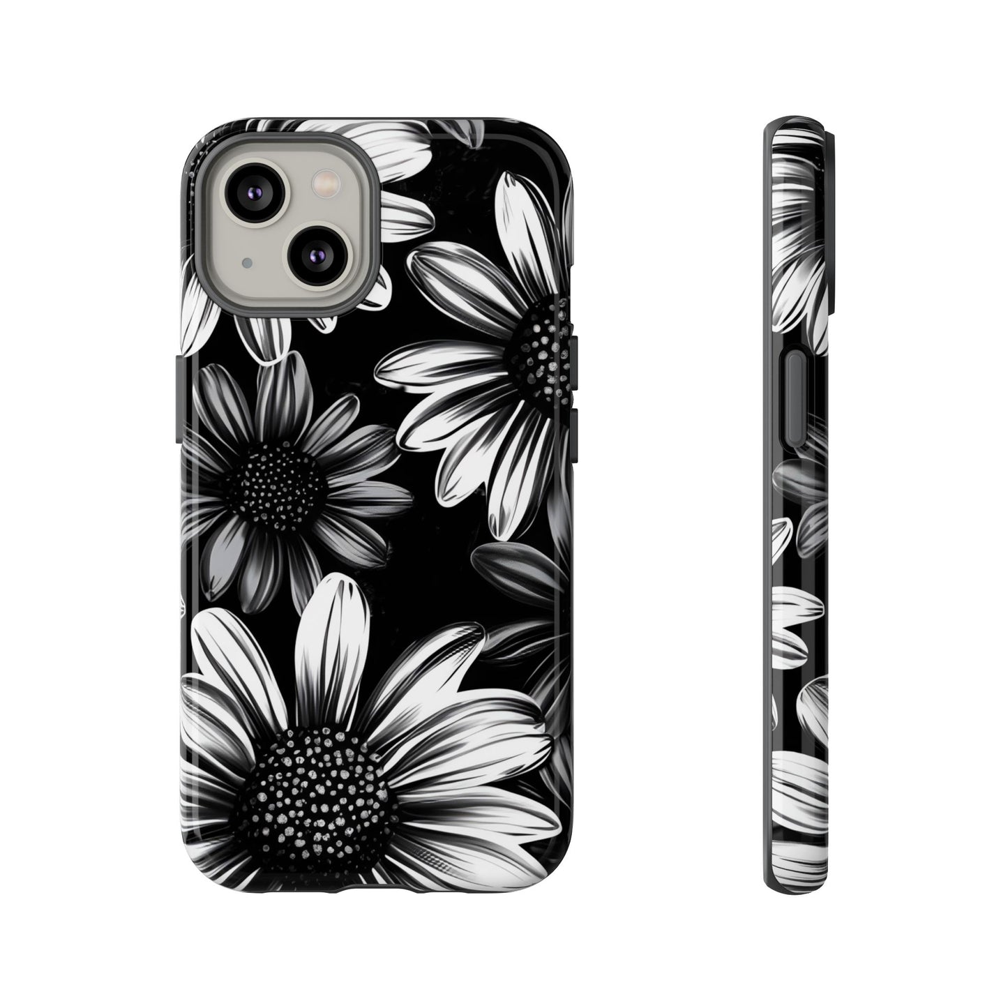 Daisy Phone Case - Dark Gothic Flower Phone Cases for iPhone 16 15 14 13 12 11, Samsung Galaxy & Google Pixel