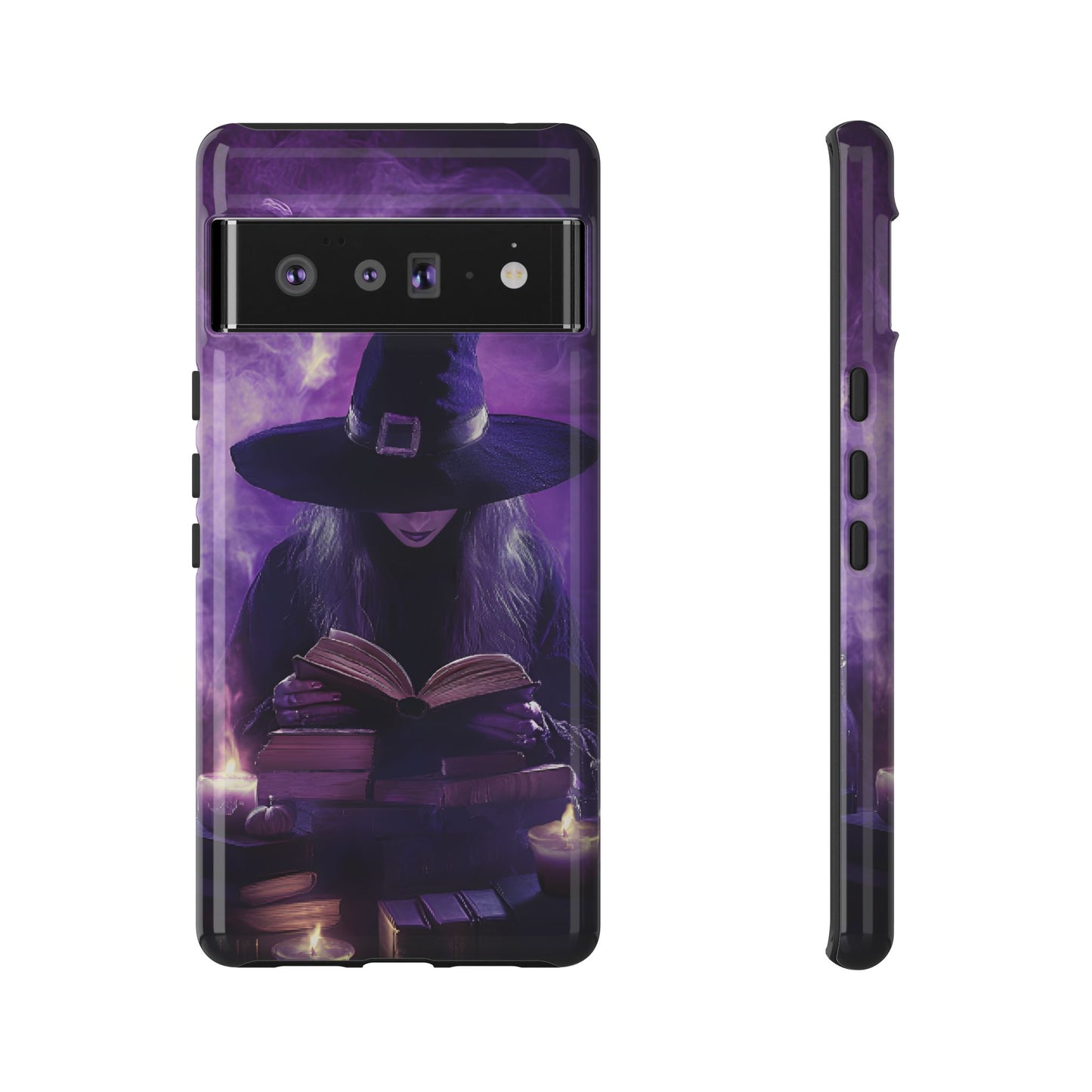 Witch Reading Book Phone Case - Witchy  Halloween Phone Cases - iPhone 16 15 14 13 12 11, Samsung Galaxy & Google Pixel Phone Covers