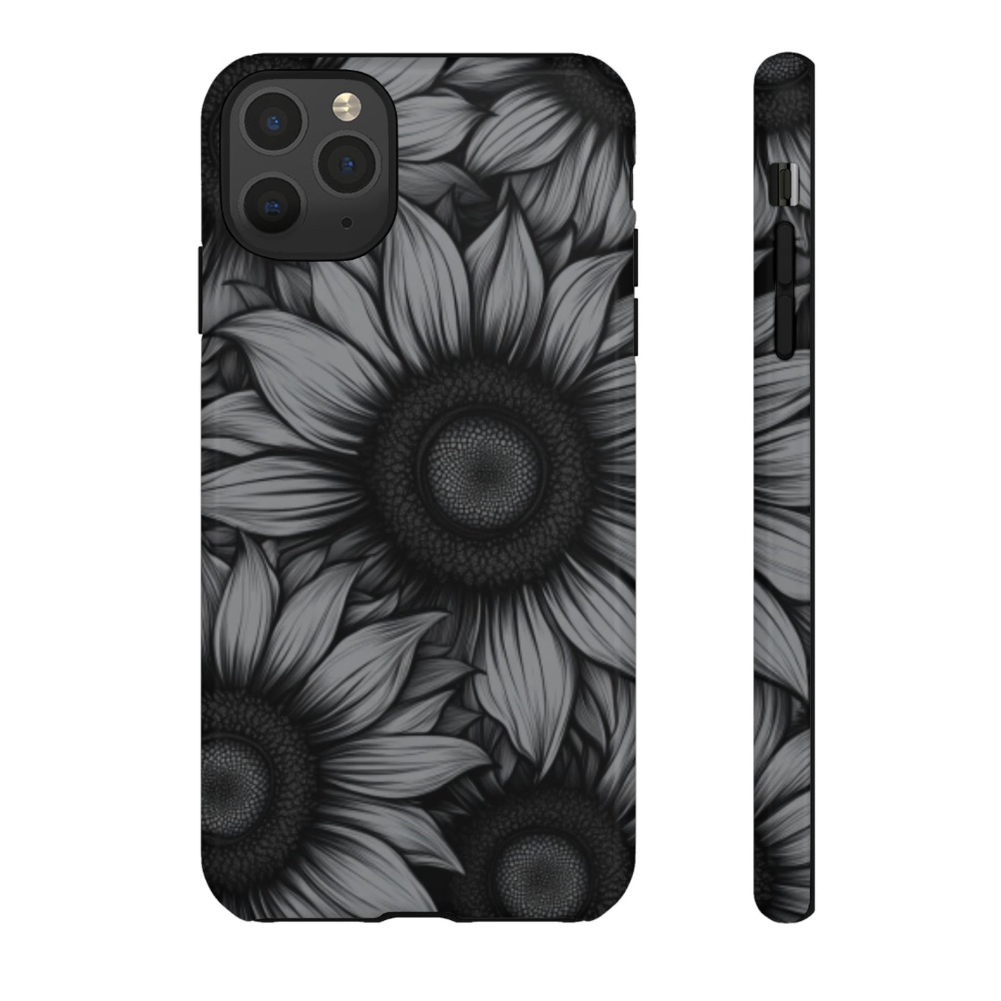 Sunflower Phone Case - Dark Gothic Floral Phone Cases for Phone 16 15 14 13 12 11, Samsung Galaxy & Google Pixel