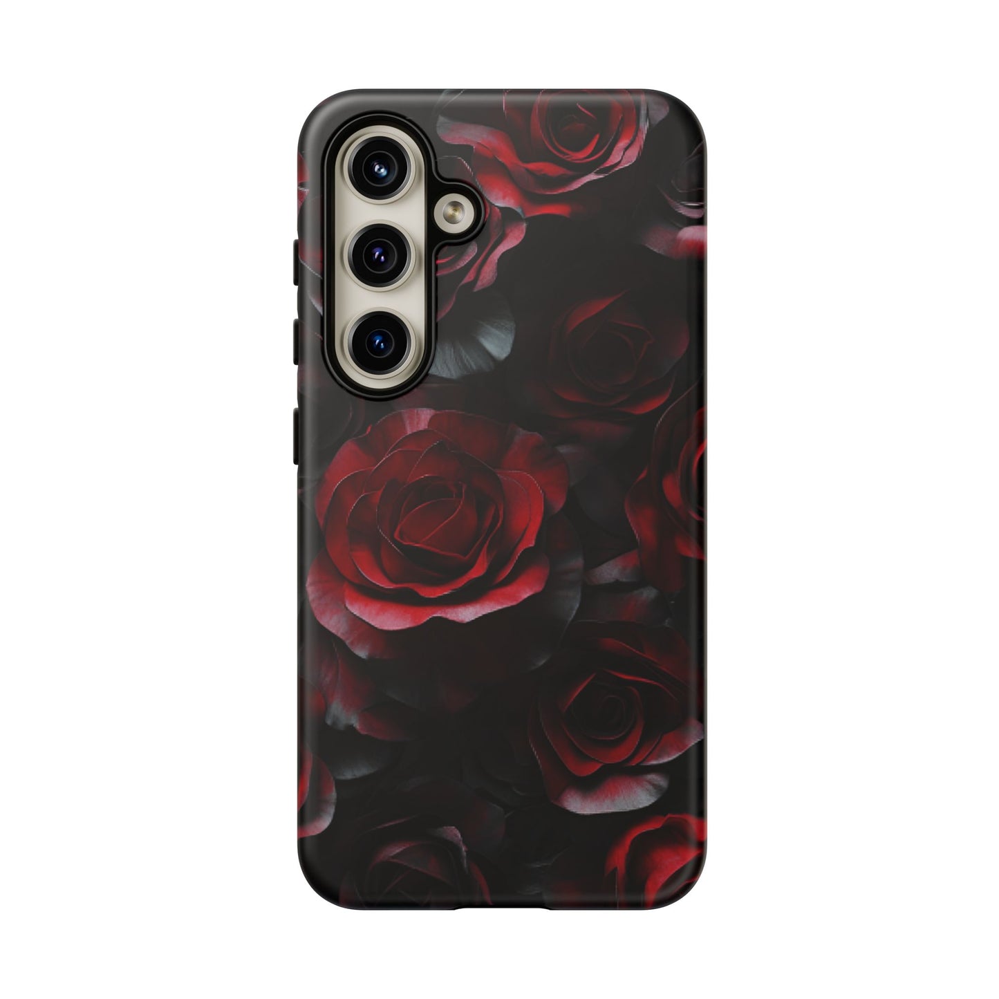 Dark Rose Flower Phone Case - Gothic Floral Phone Cases - iPhone 16 15 14 13 12 11, Samsung Galaxy & Google Pixel Phone Covers