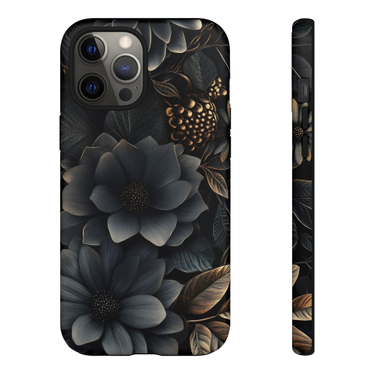 Dark Flower Phone Case - iPhone 16 15 14 13 12 11, Samsung Galaxy & Google Pixel Phone Covers