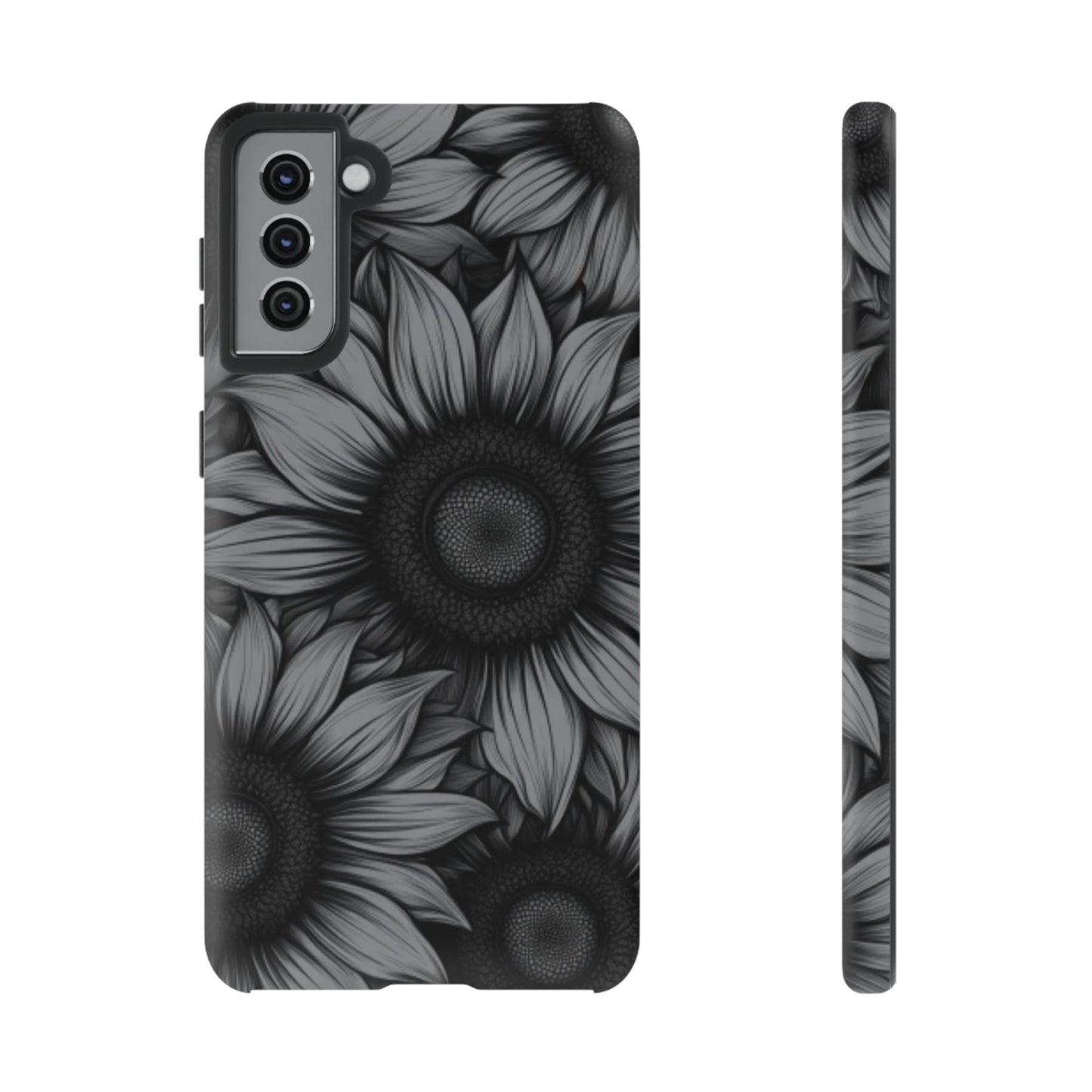 Sunflower Phone Case - Dark Gothic Floral Phone Cases for Phone 16 15 14 13 12 11, Samsung Galaxy & Google Pixel