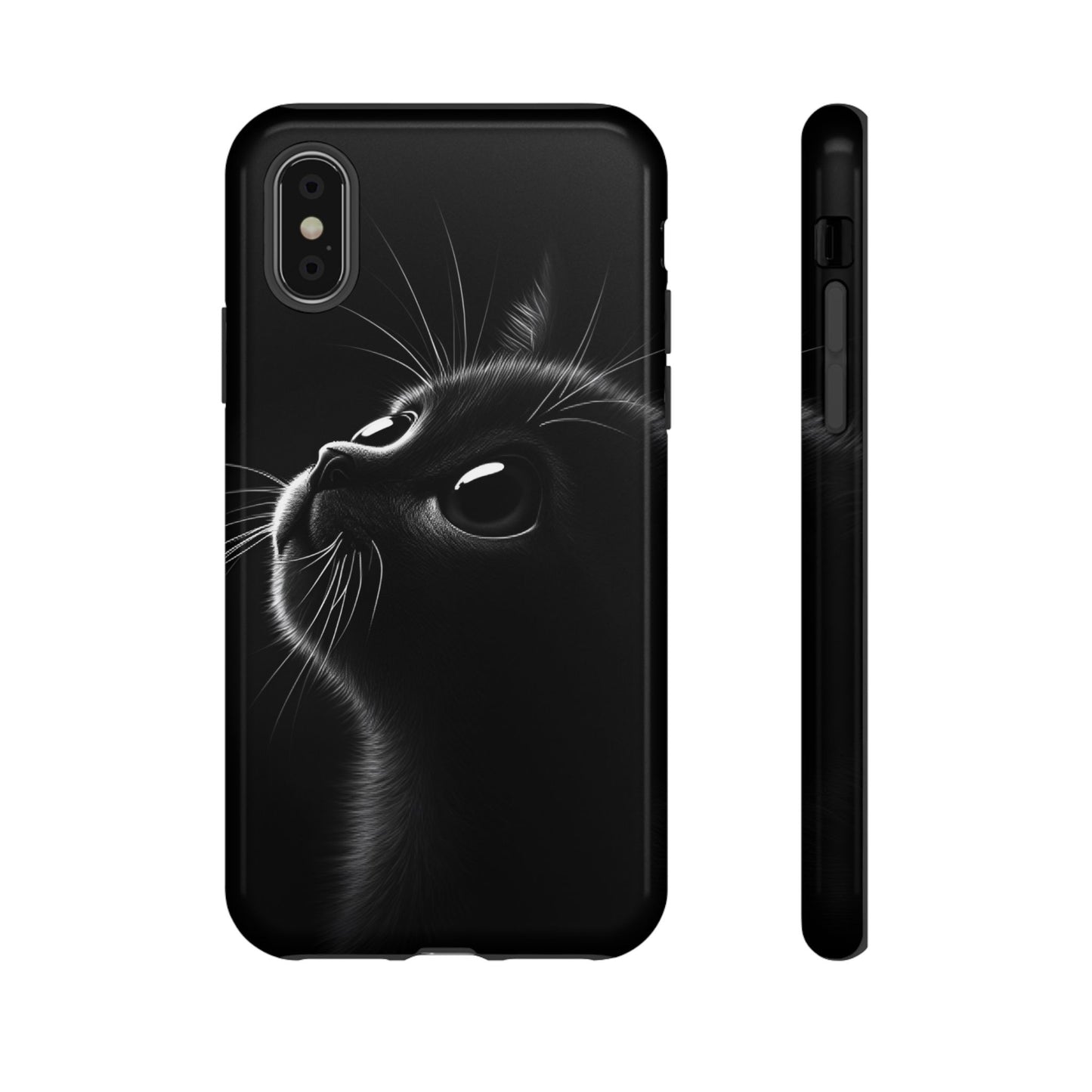 Cute Black Cat Phone Case - Cat Lover Phone Cases - iPhone 16 15 14 13 12 11, Samsung Galaxy & Google Pixel Phone Covers - Boo and Bewear